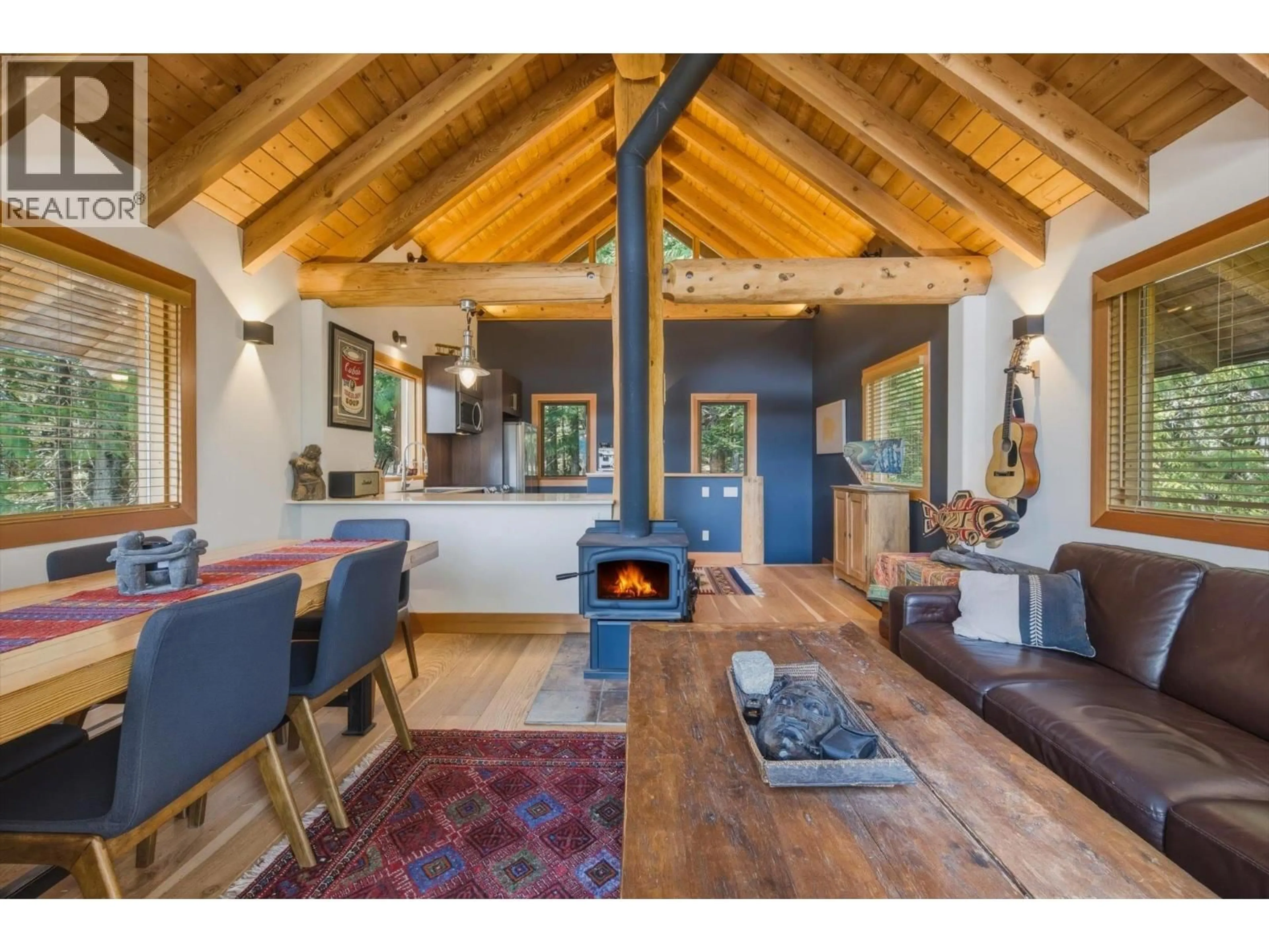 Open concept kitchen, wood/laminate floor for 8396 MOUNTAIN VIEW DRIVE, Whistler British Columbia V8E0G3