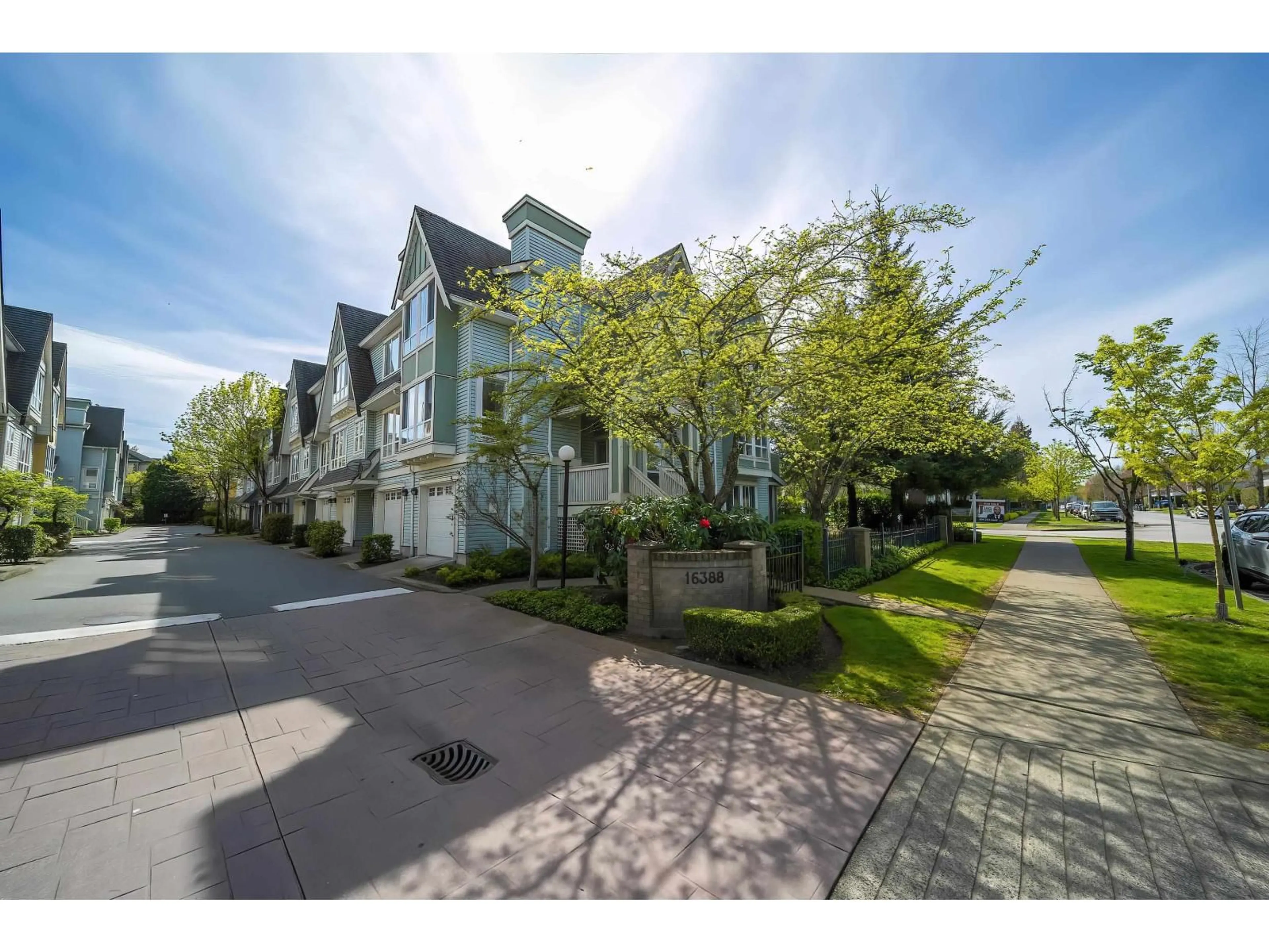 A pic from outside/outdoor area/front of a property/back of a property/a pic from drone, street for 1 - 16388 85 AVENUE, Surrey British Columbia V4N5G2