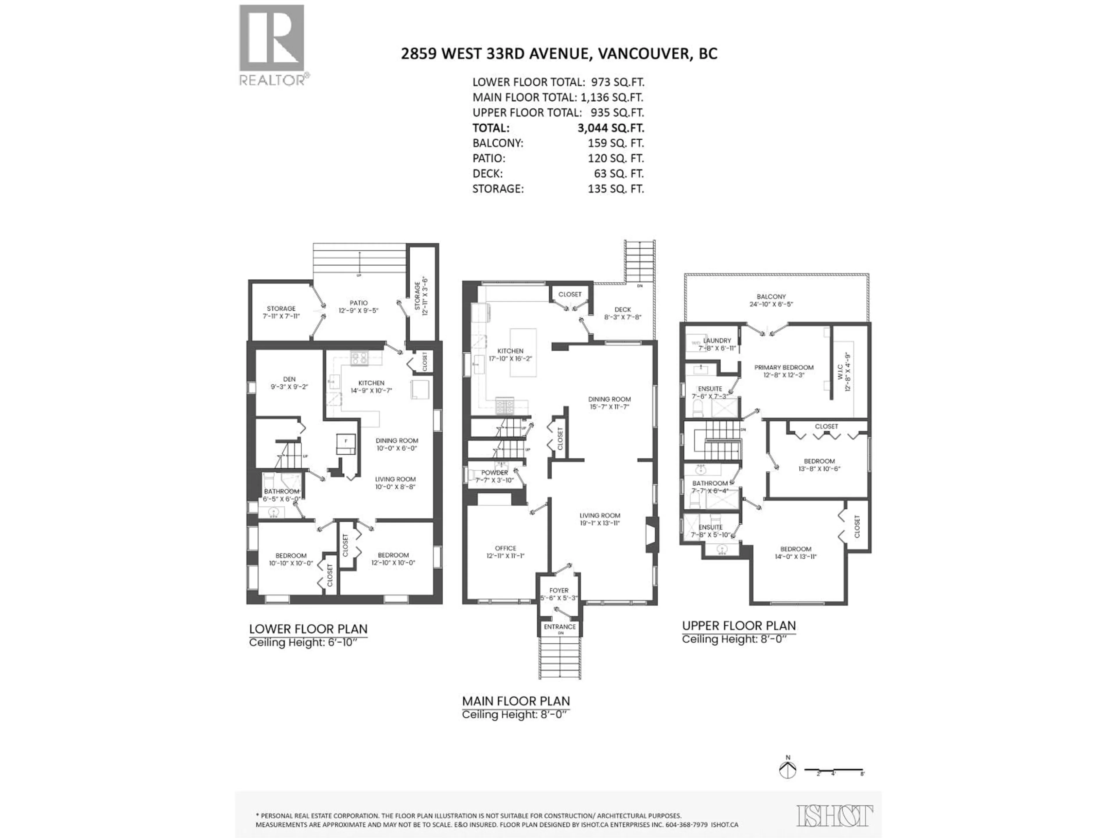 Floor plan for 2859 33RD AVENUE, Vancouver British Columbia V6N2G3