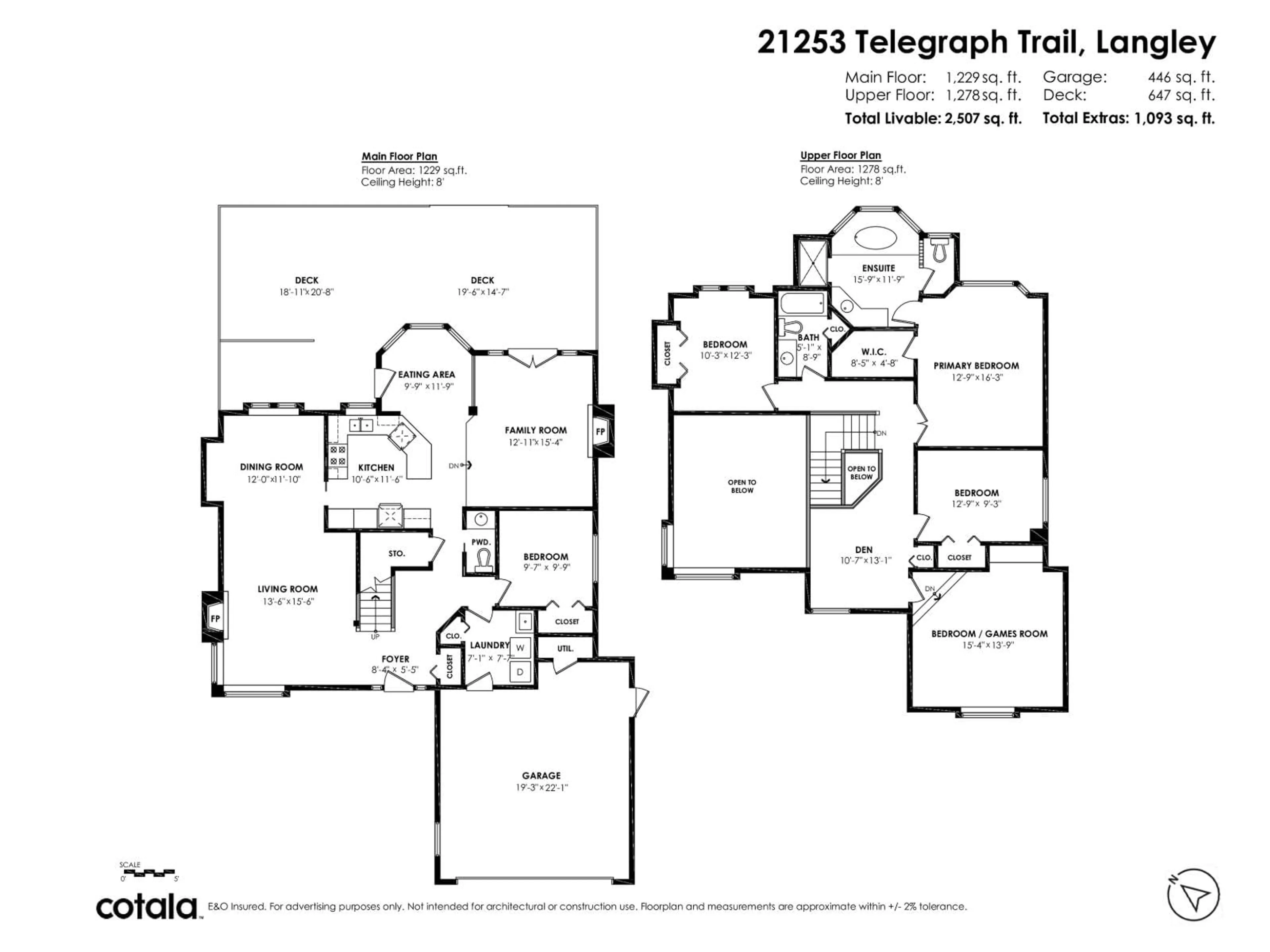Floor plan for 21253 TELEGRAPH TRAIL, Langley British Columbia V1M2J1