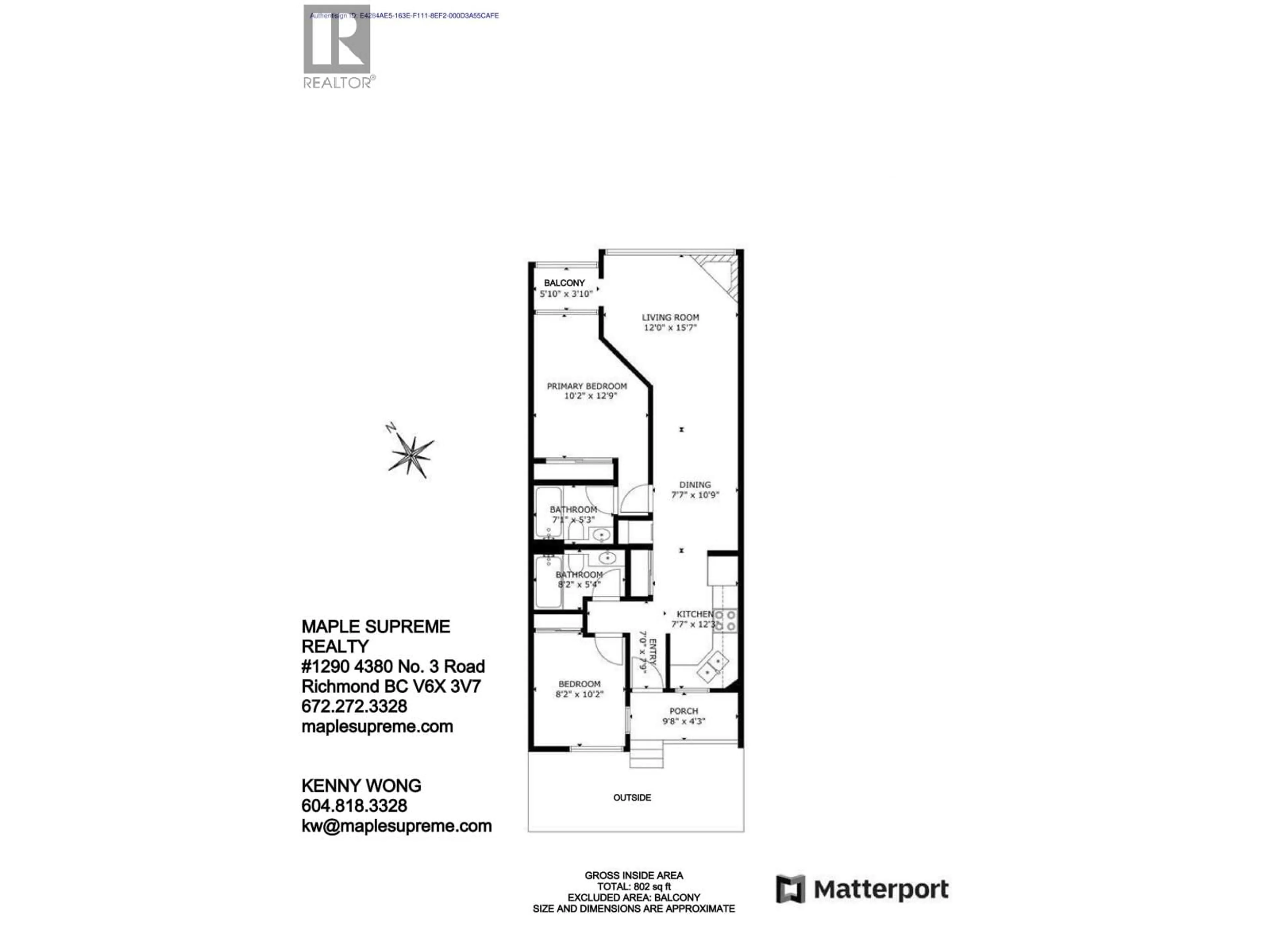 Floor plan for 407 - 2238 KINGSWAY, Vancouver British Columbia V5N2T7