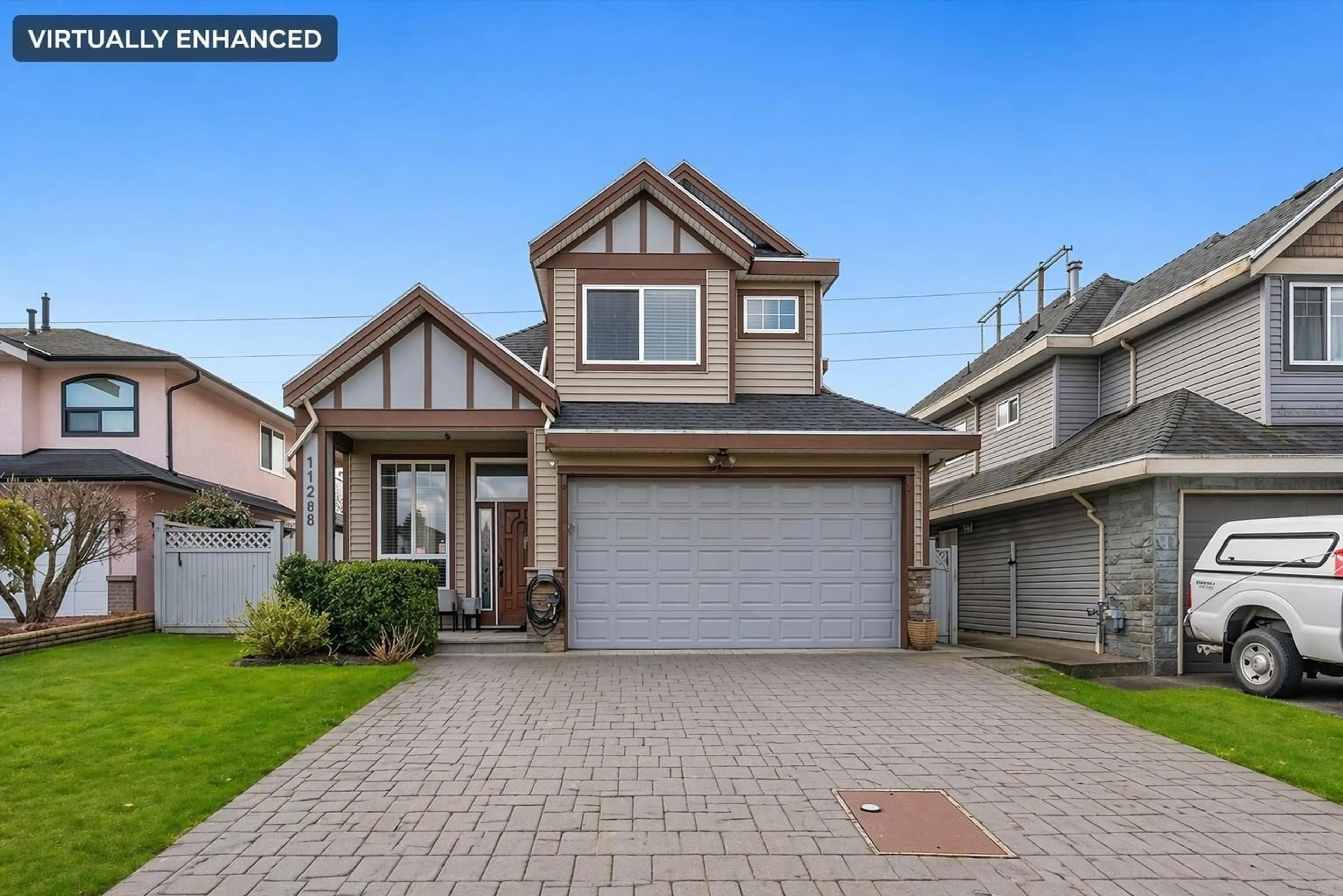 Home with vinyl exterior material, street for 11288 87A AVENUE, Delta British Columbia V4C3A6