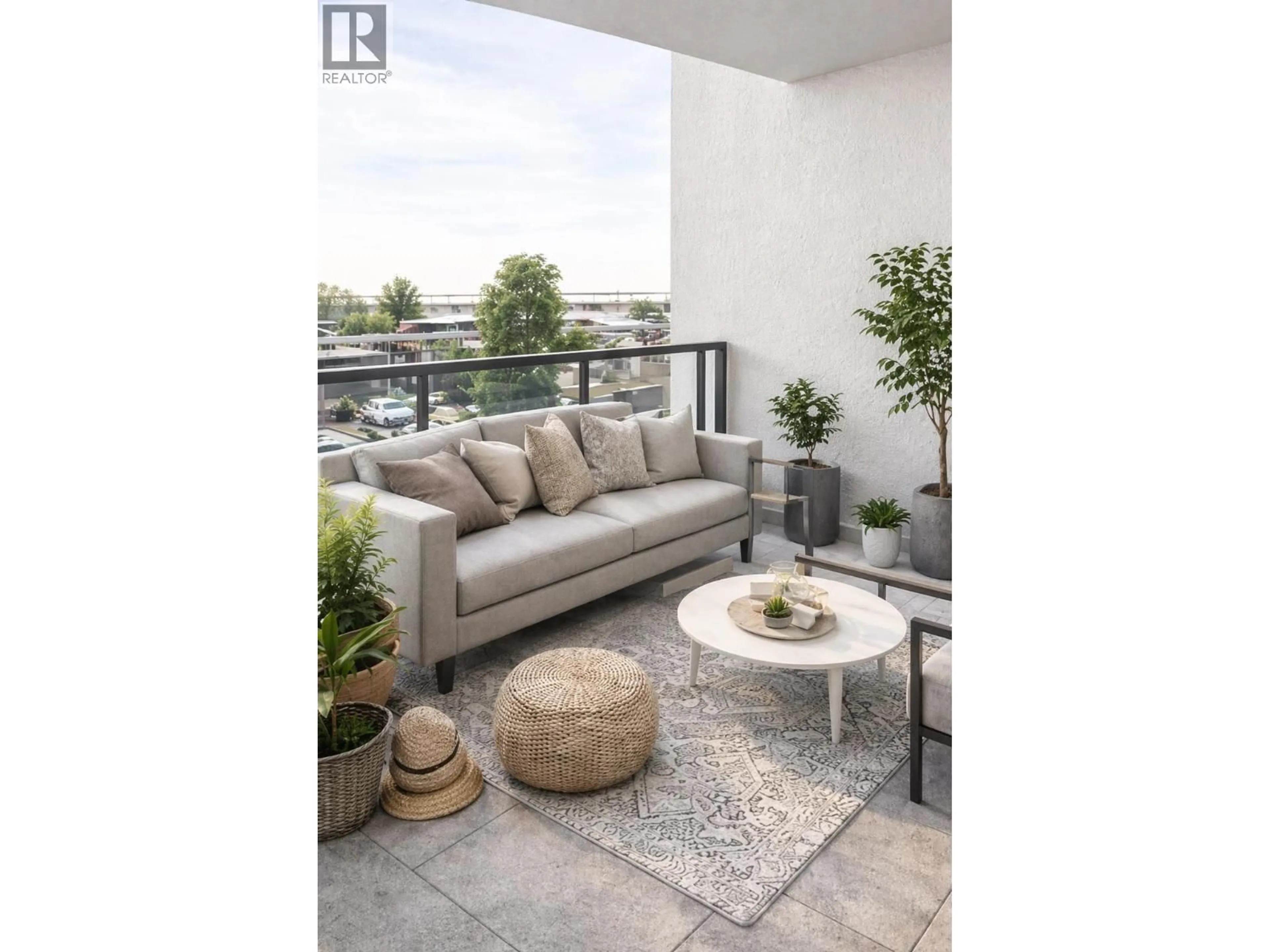 Living room with furniture, cement floor for 1804 - 1401 HUNTER STREET, North Vancouver British Columbia V7J0E2