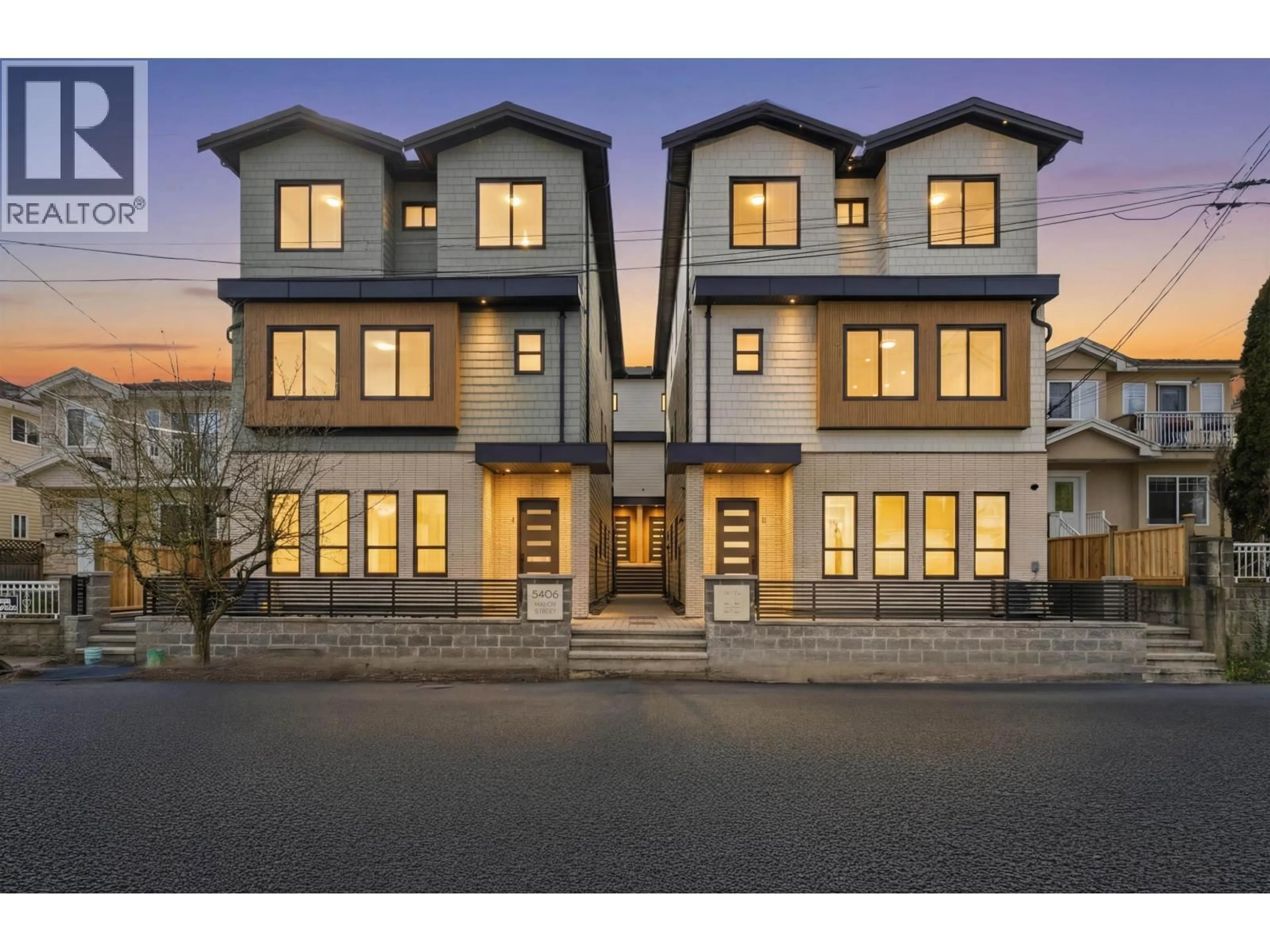 Home with brick exterior material, street for 3 - 5406 MANOR STREET, Burnaby British Columbia V5G1B7