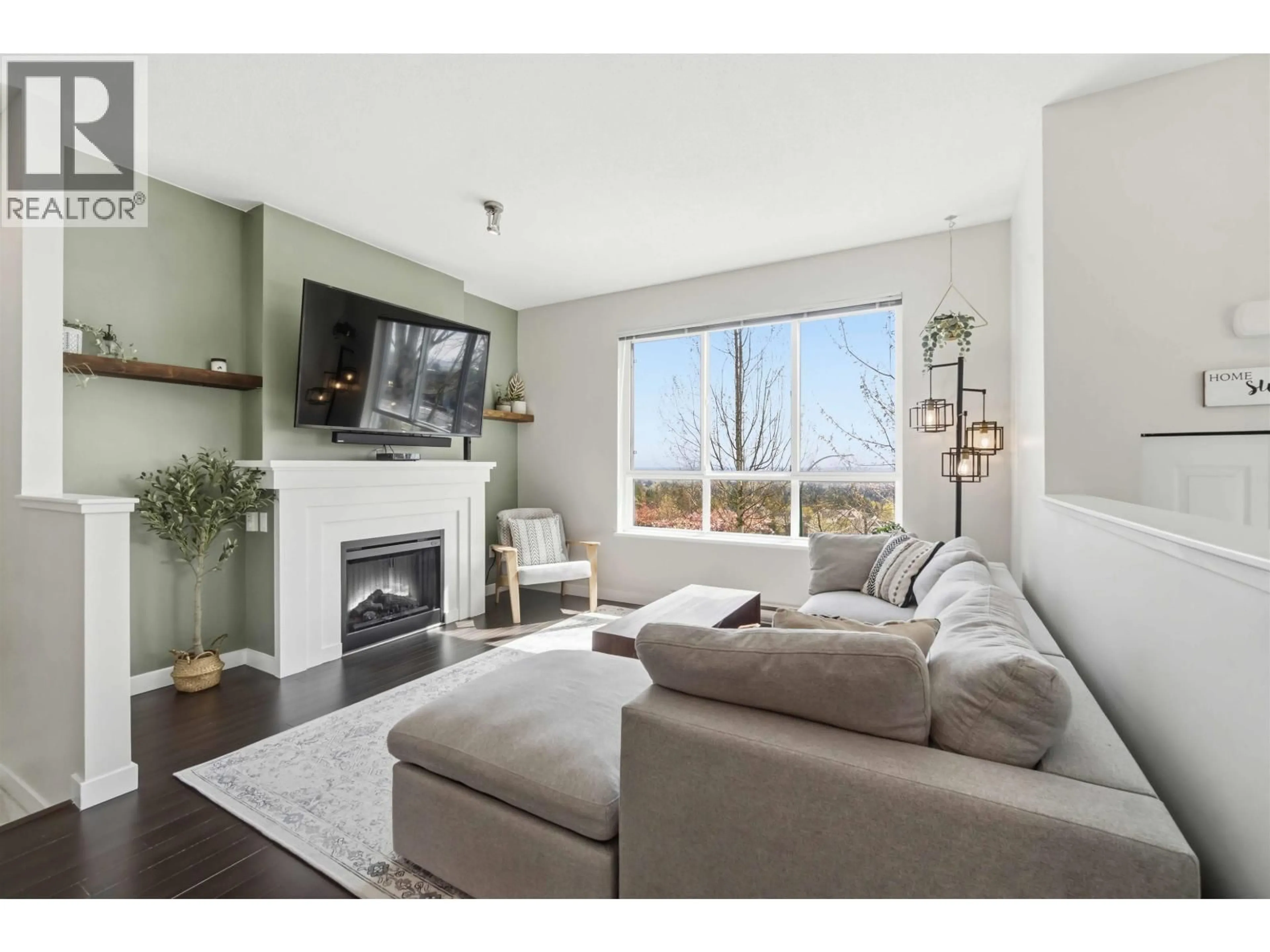 Living room with furniture, wood/laminate floor for 42 - 1305 SOBALL STREET, Coquitlam British Columbia V3E0E8