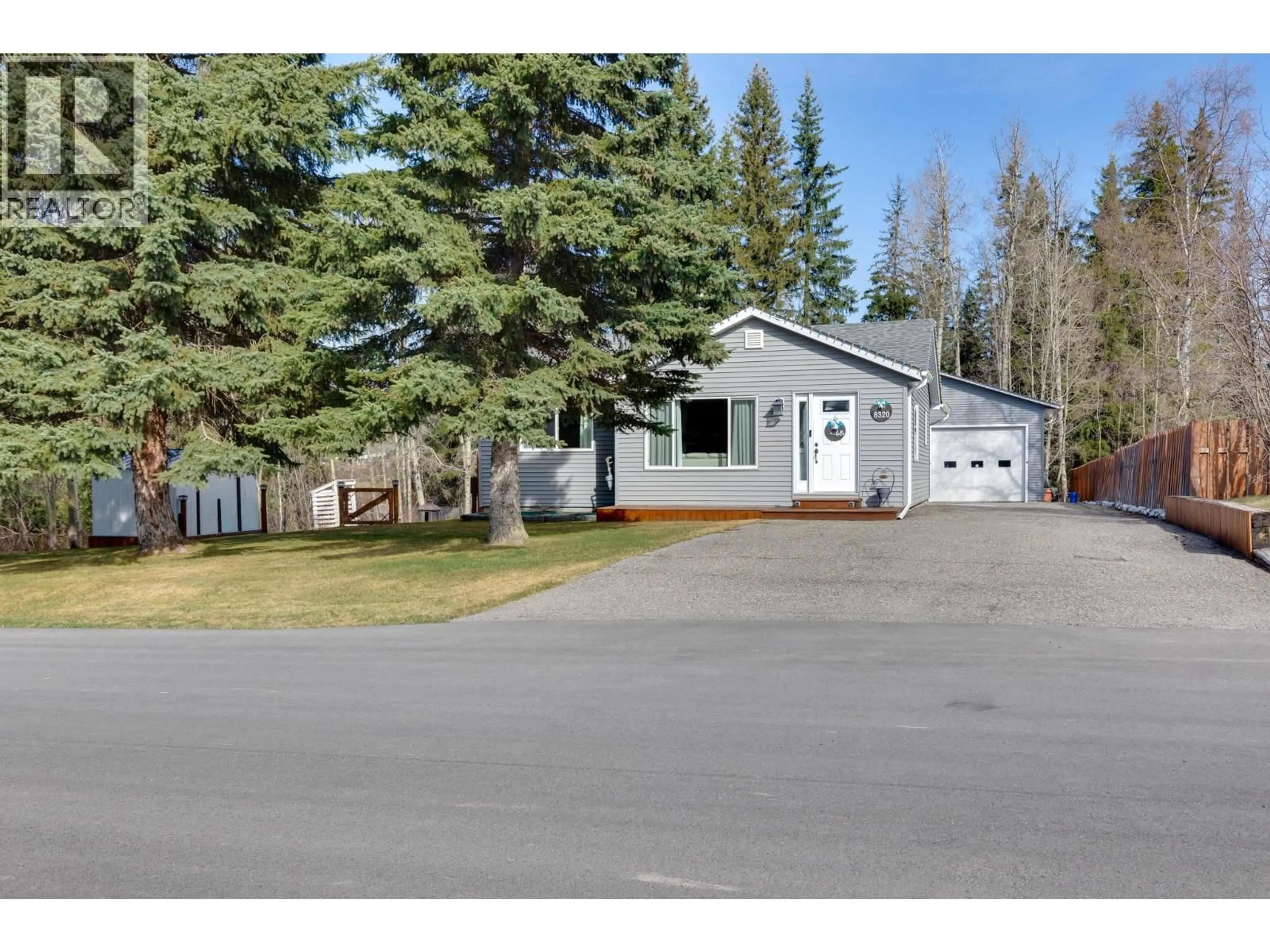 A pic from outside/outdoor area/front of a property/back of a property/a pic from drone, street for 8320 16 HIGHWAY, Prince George British Columbia V2N6M9