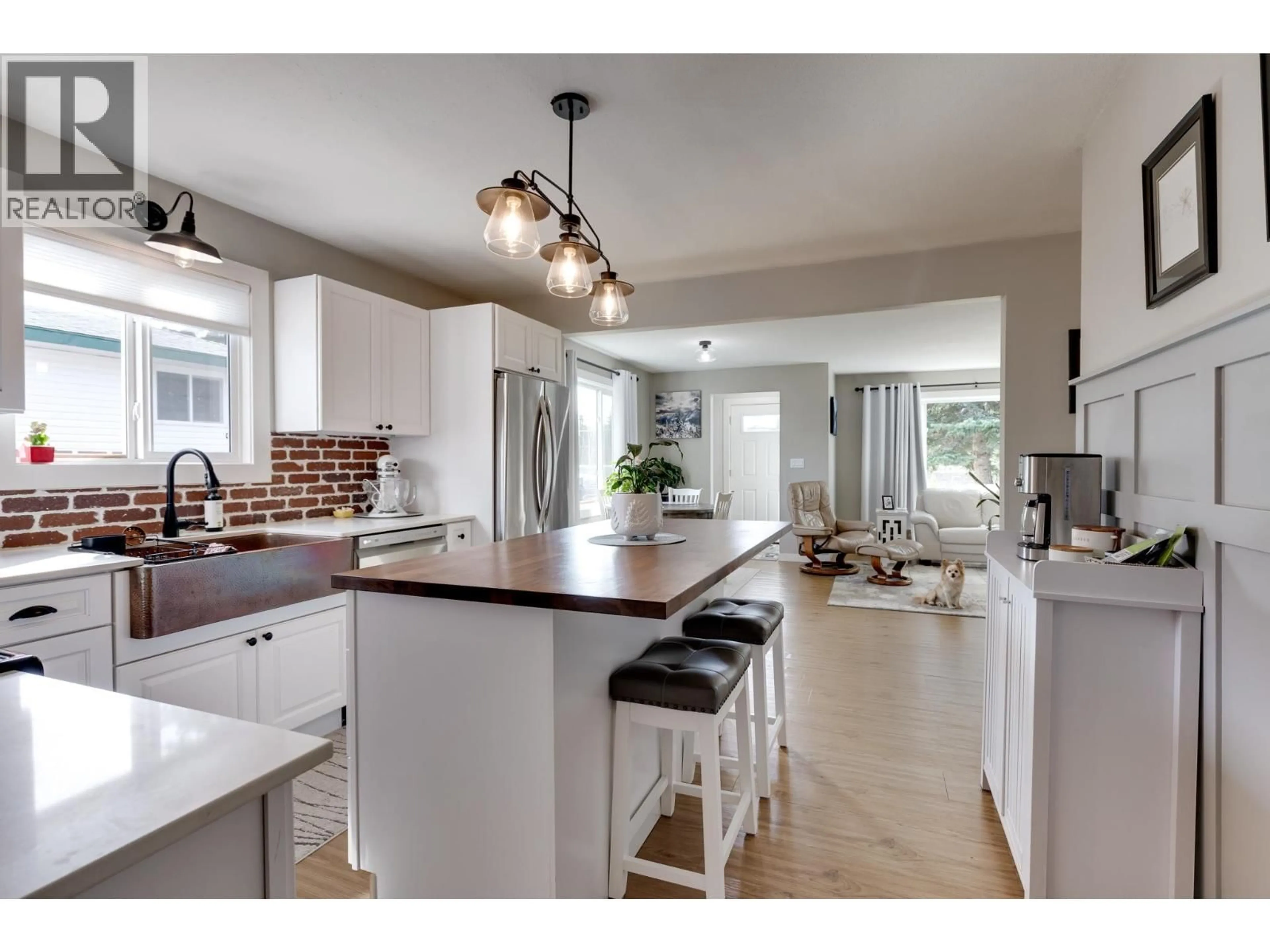 Open concept kitchen, ceramic/tile floor for 8320 16 HIGHWAY, Prince George British Columbia V2N6M9