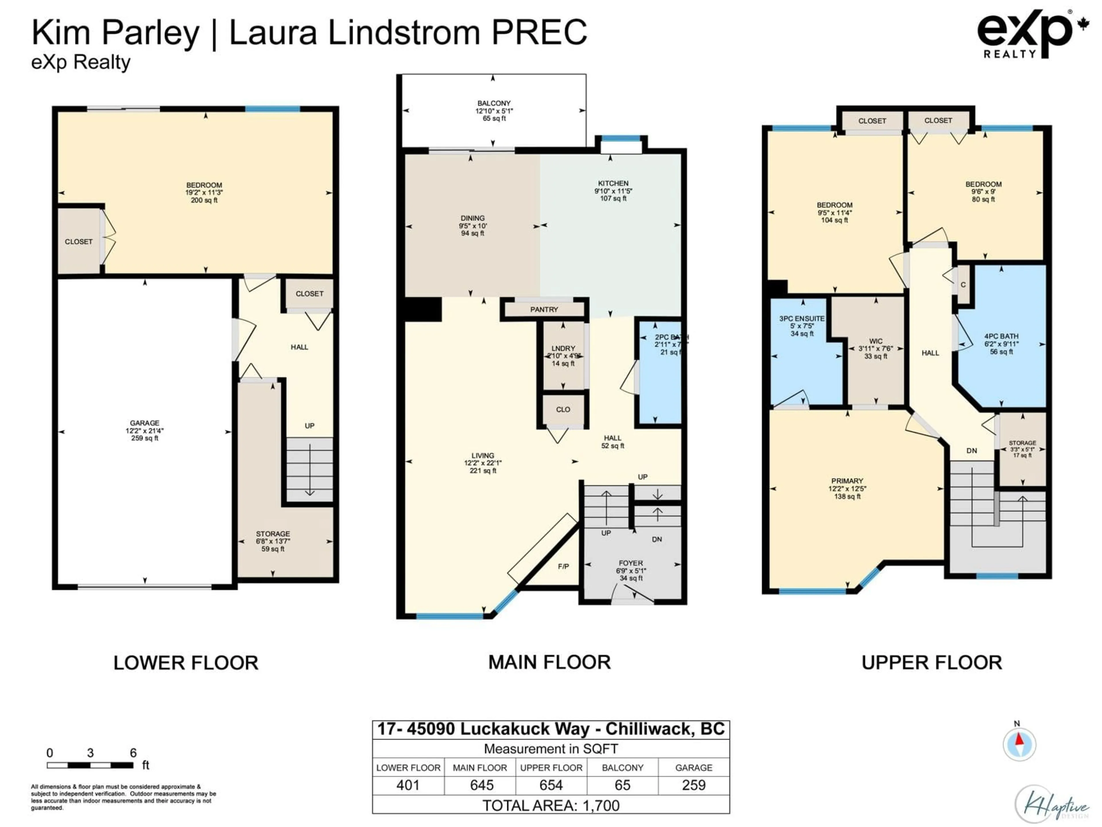 Floor plan for 17 - 45090 LUCKAKUCK WAY, Chilliwack British Columbia V2R3Z5