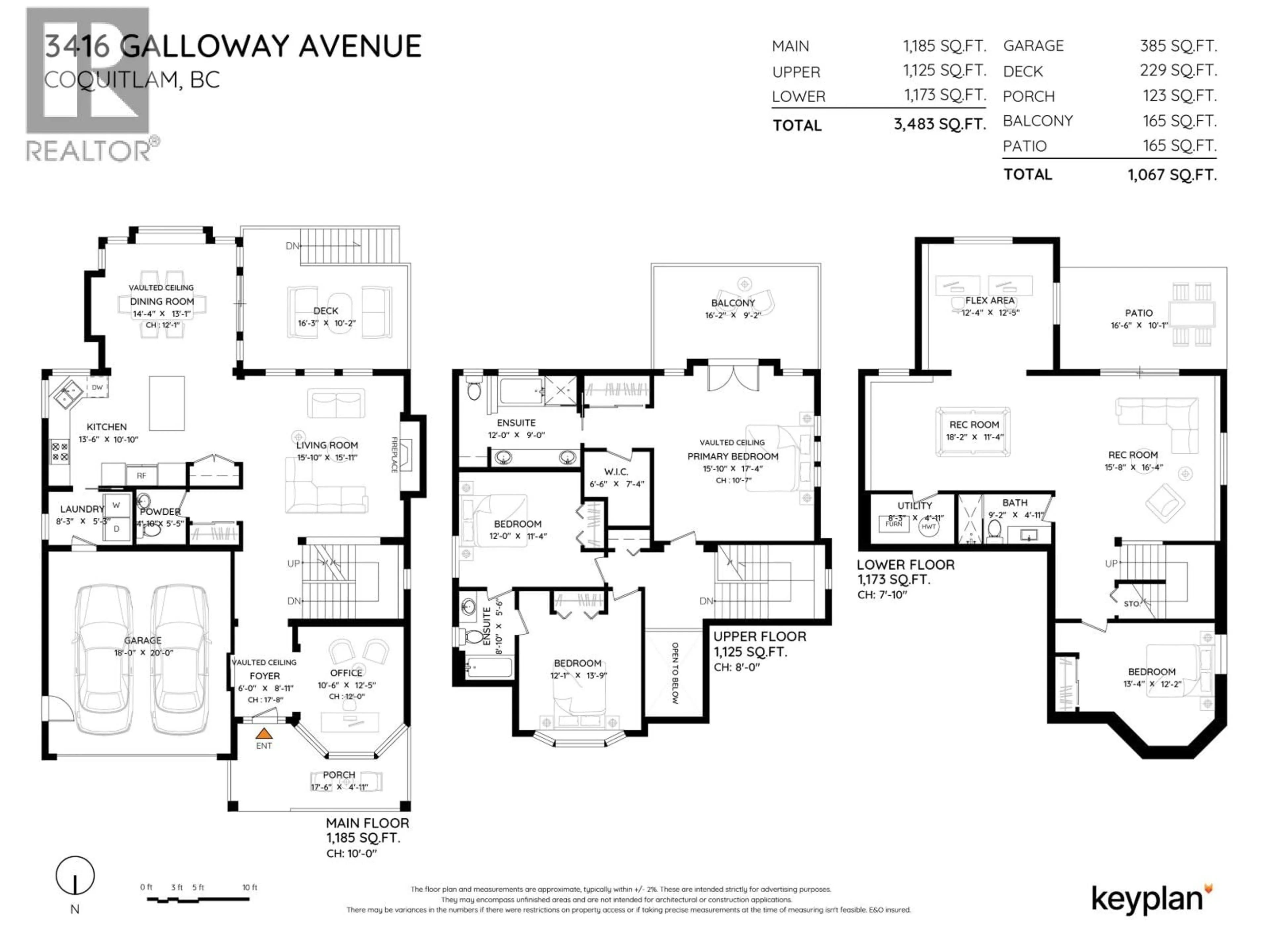 Floor plan for 3416 GALLOWAY AVENUE, Coquitlam British Columbia V3E0B8