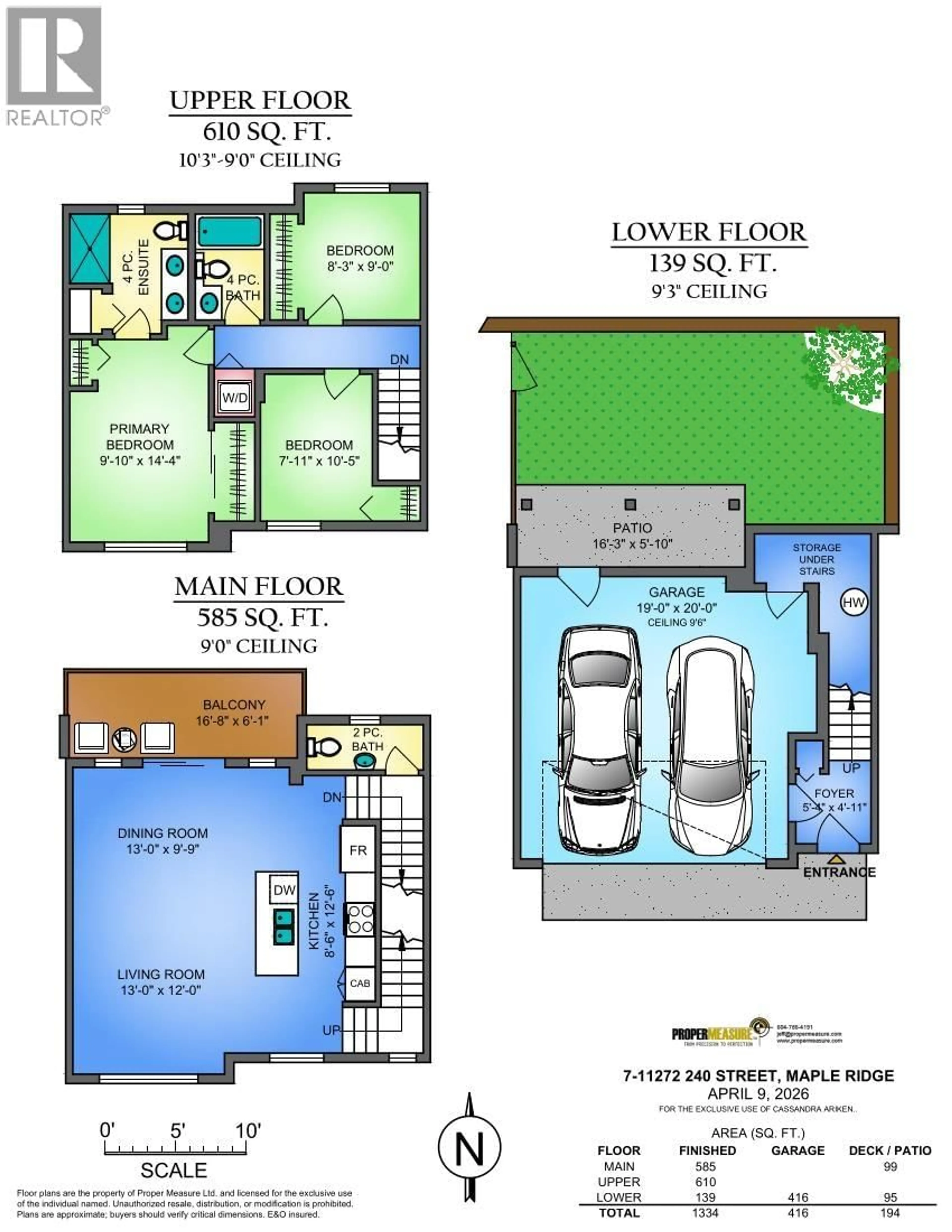 Floor plan for 7 - 11272 240 STREET, Maple Ridge British Columbia V2W0J8