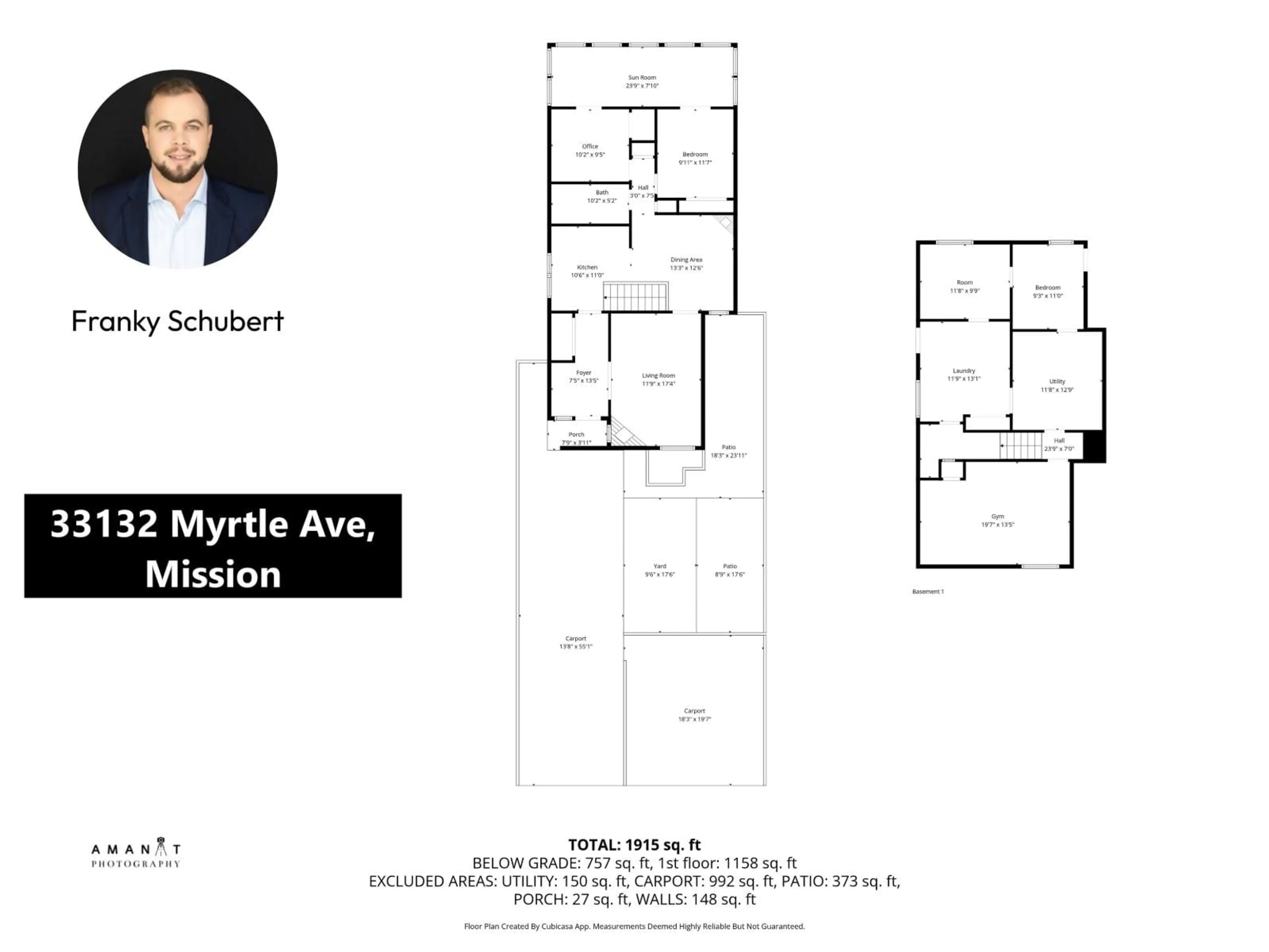 Floor plan for 33132 MYRTLE AVENUE, Mission British Columbia V2V5W1