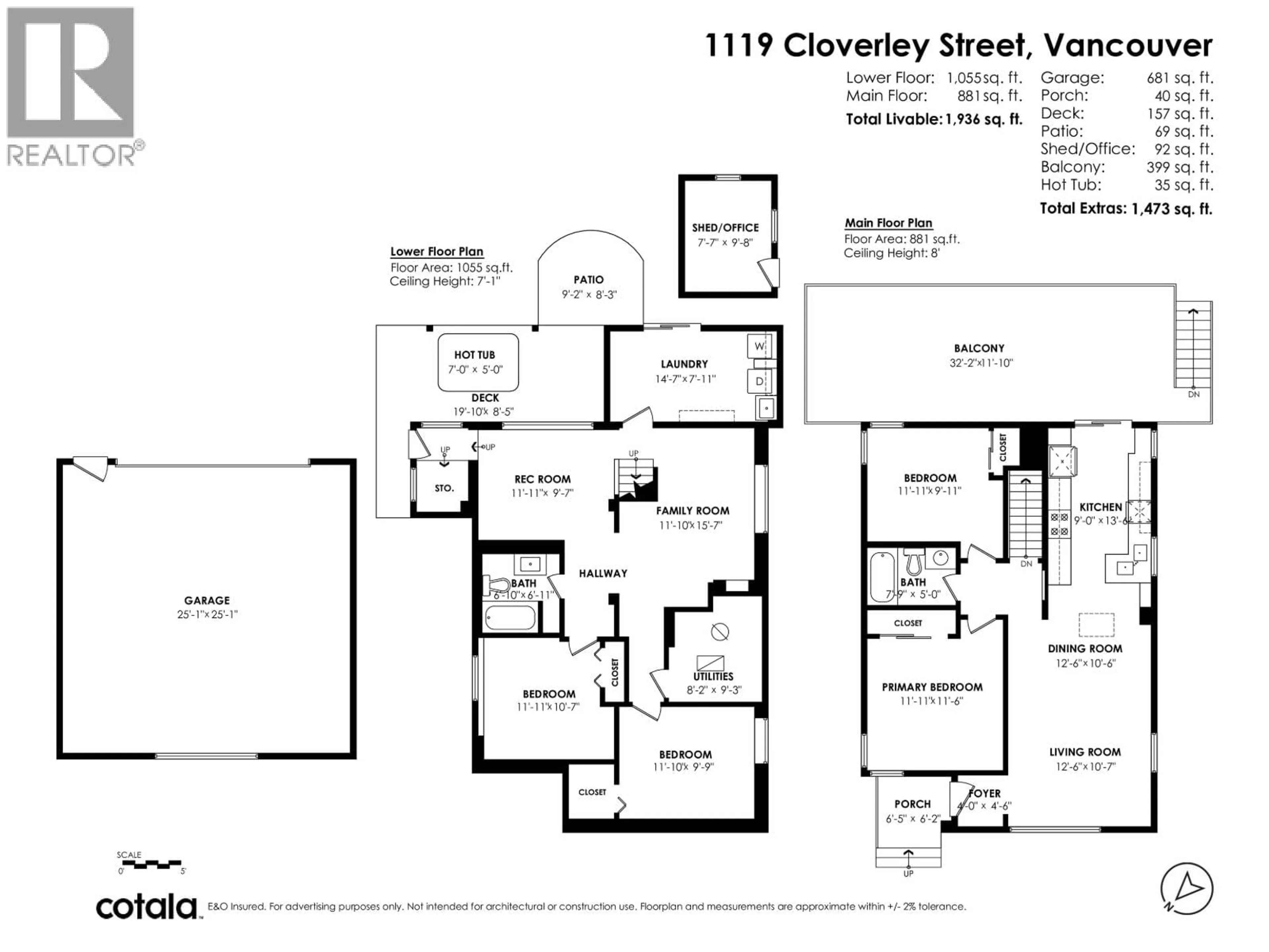 Floor plan for 1119 CLOVERLEY STREET, North Vancouver British Columbia V7L1N7