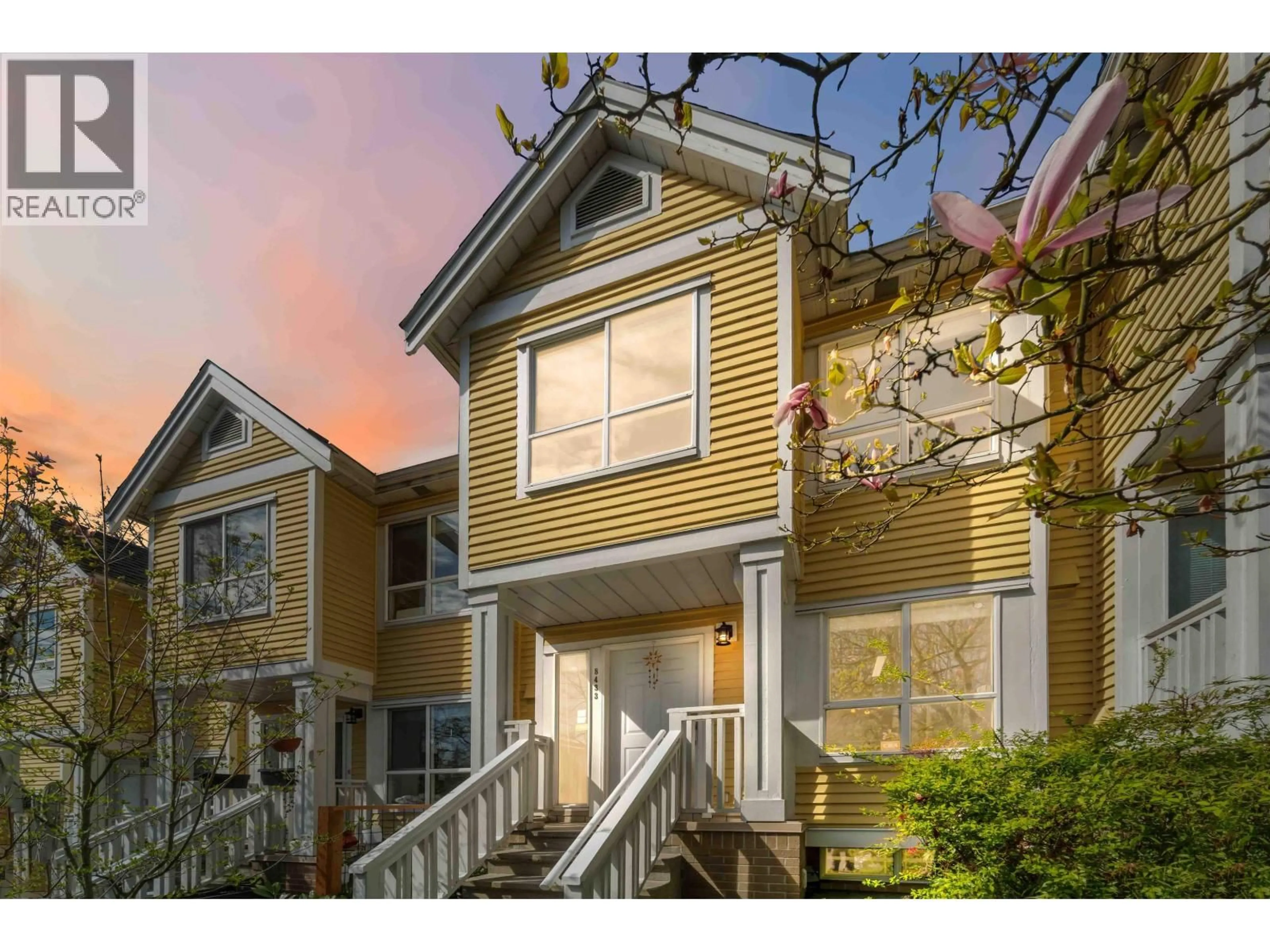 Home with vinyl exterior material, street for 8433 JELLICOE STREET, Vancouver British Columbia V5S2J4