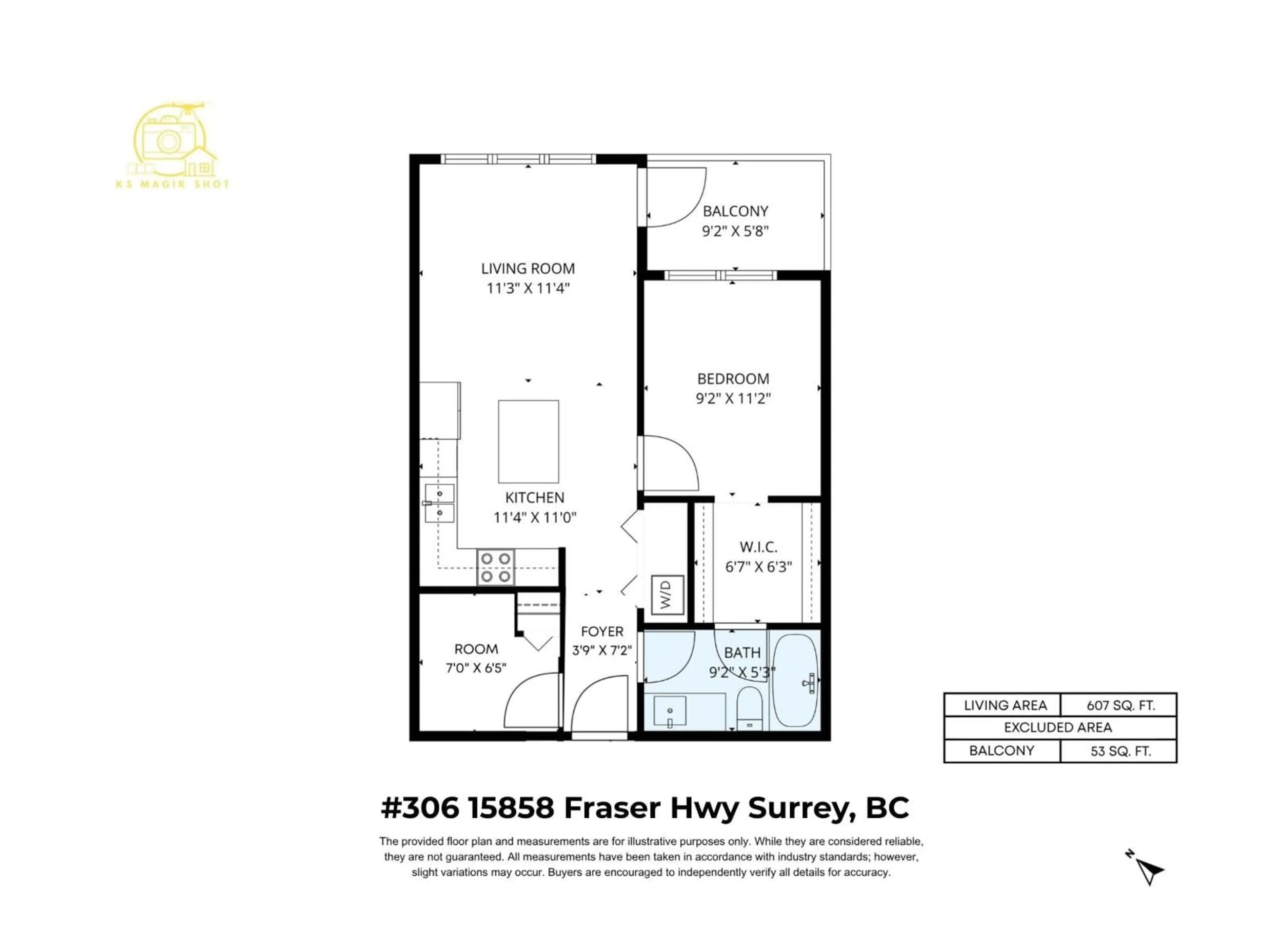 Floor plan for 306 - 15858 FRASER HIGHWAY, Surrey British Columbia V4N6X4