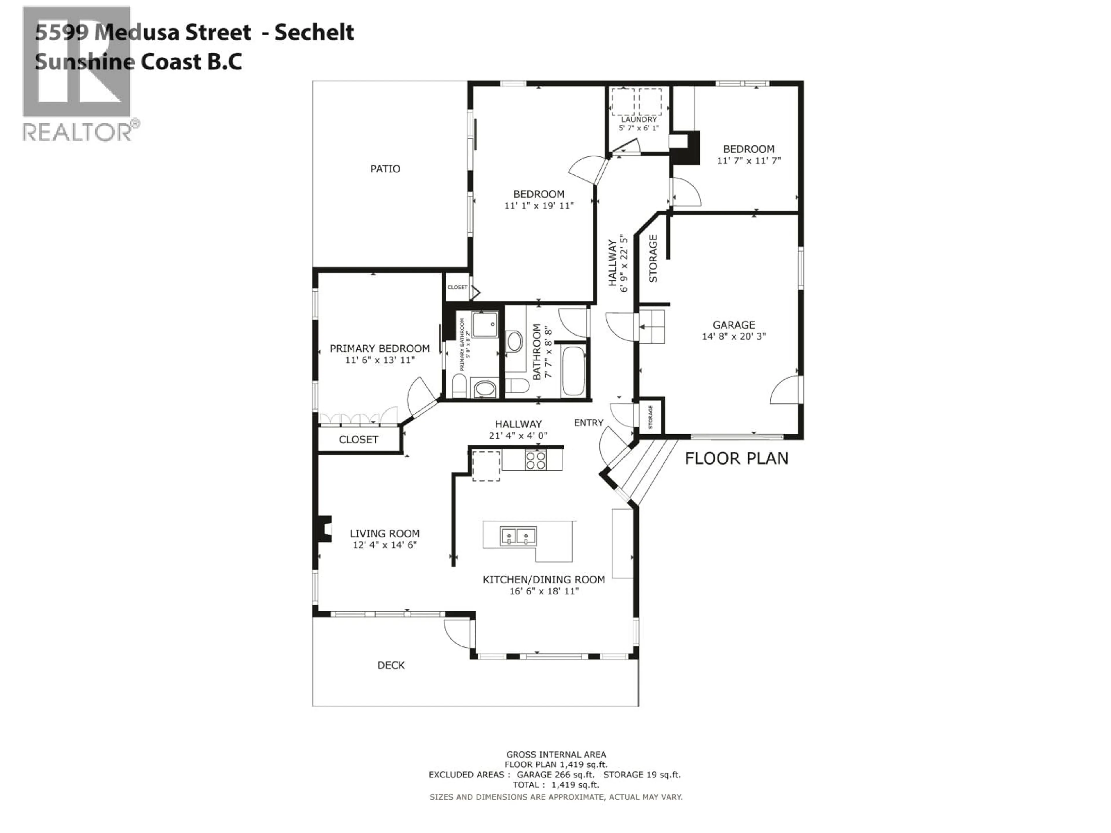 Floor plan for 5599 MEDUSA PLACE, Sechelt British Columbia V0N3A3