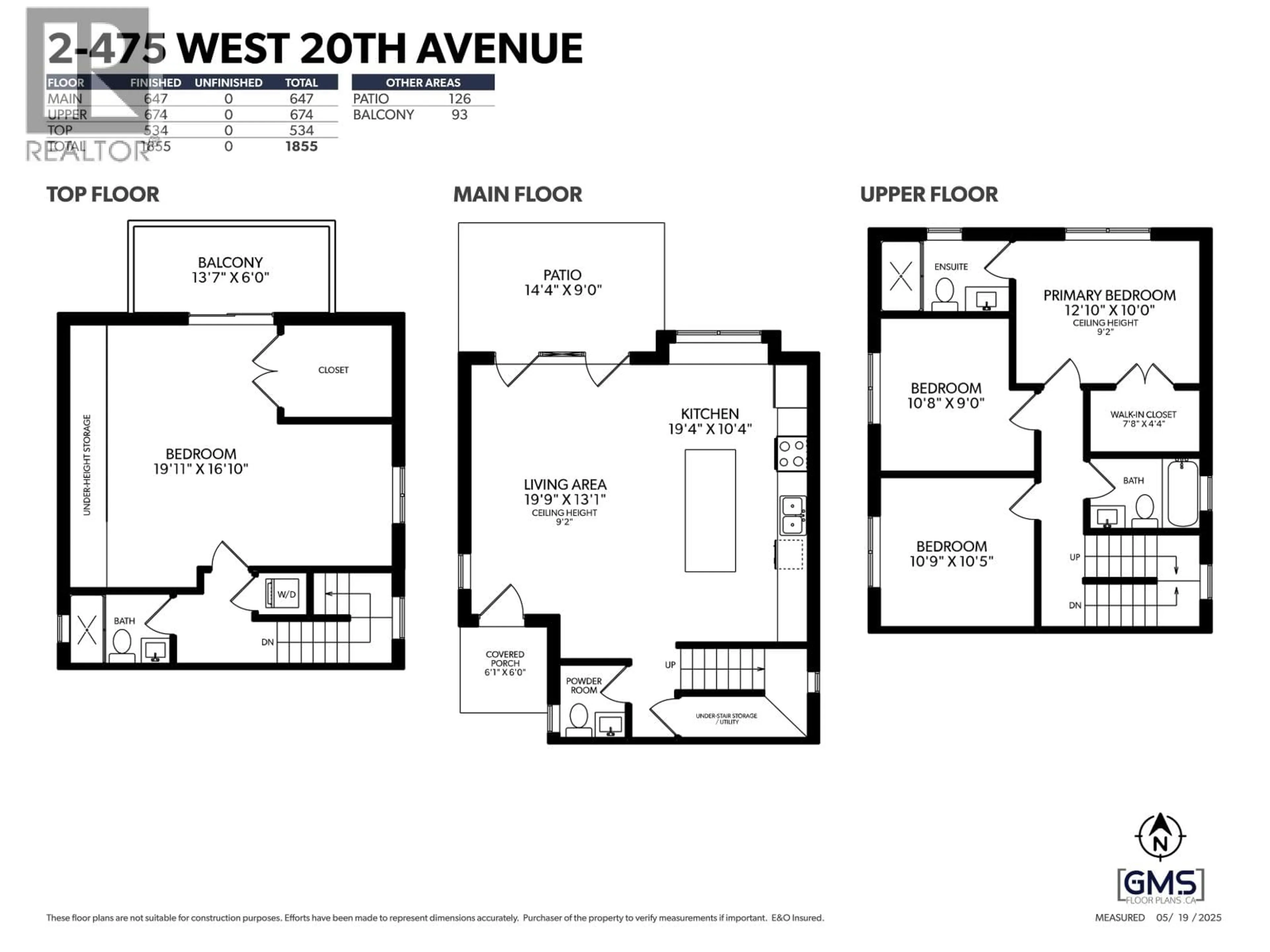 Floor plan for 2 - 475 20TH AVENUE, Vancouver British Columbia V5Y2C7