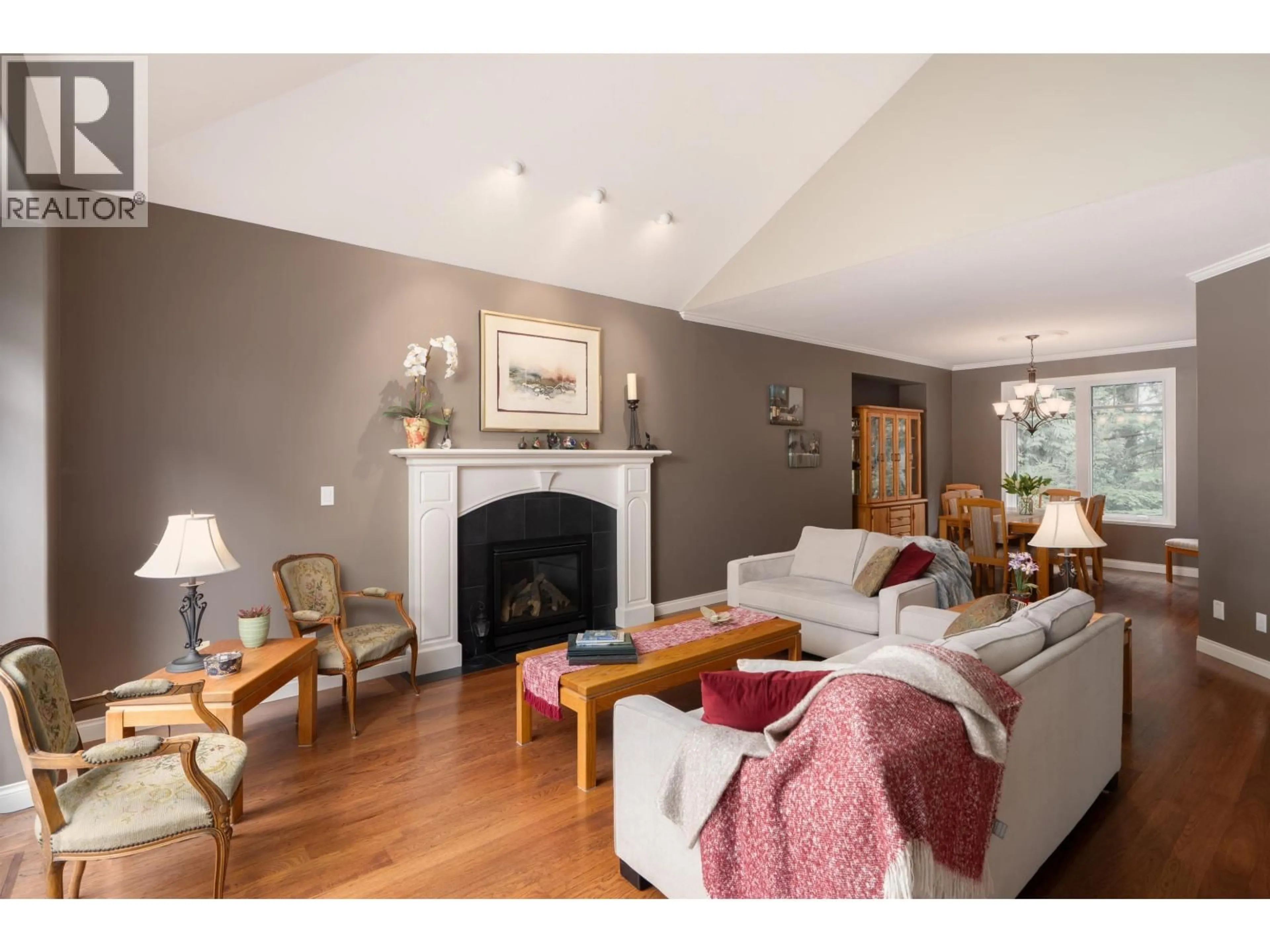 Living room with furniture, wood/laminate floor for 801 REGAL CRESCENT, North Vancouver British Columbia V7K2X9