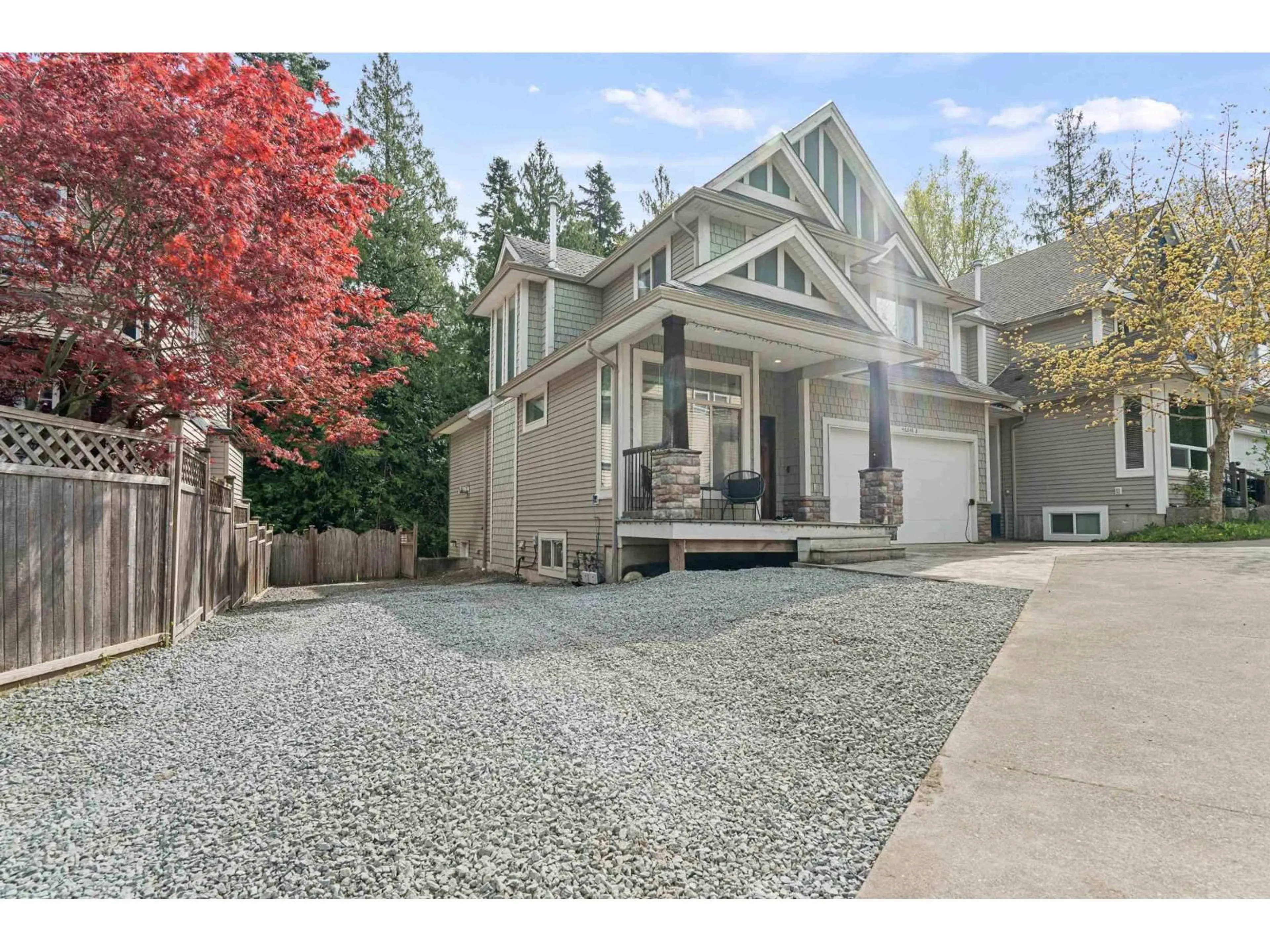 Home with vinyl exterior material, street for 2 - 46248 KERMODE CRESCENT, Chilliwack British Columbia V2R0C7