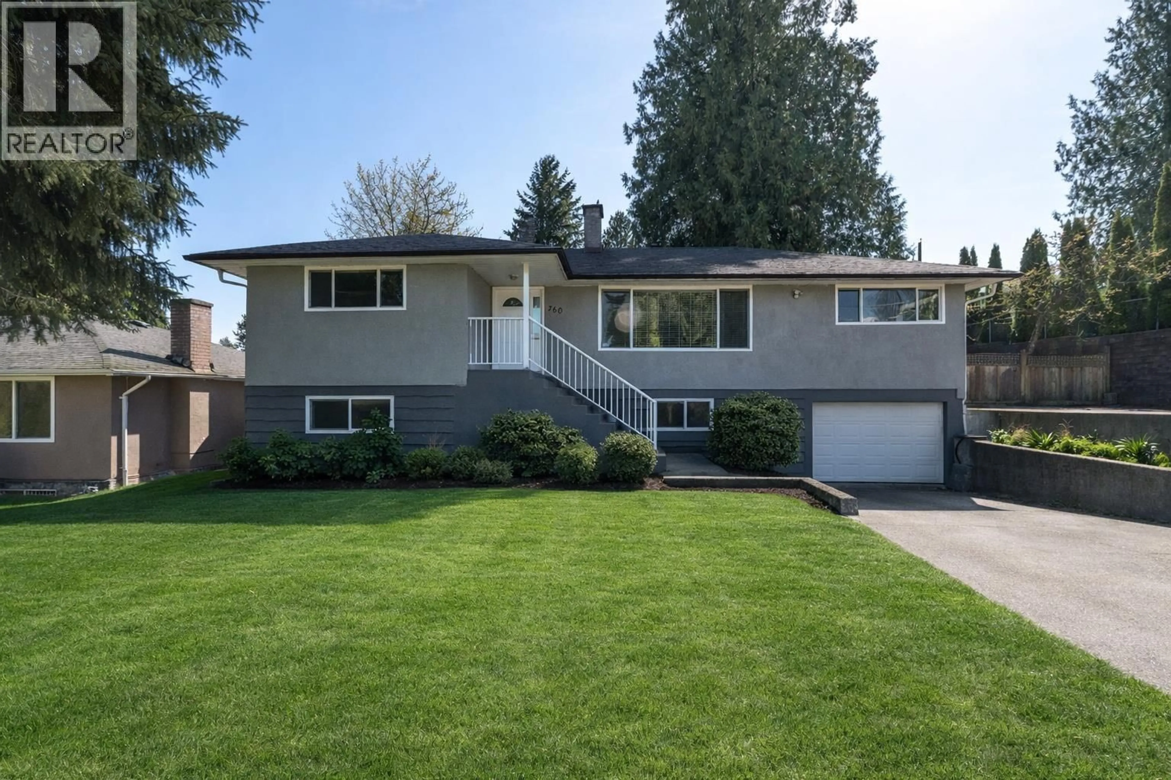 Home with vinyl exterior material, street for 760 GROVER AVENUE, Coquitlam British Columbia V3J3C8