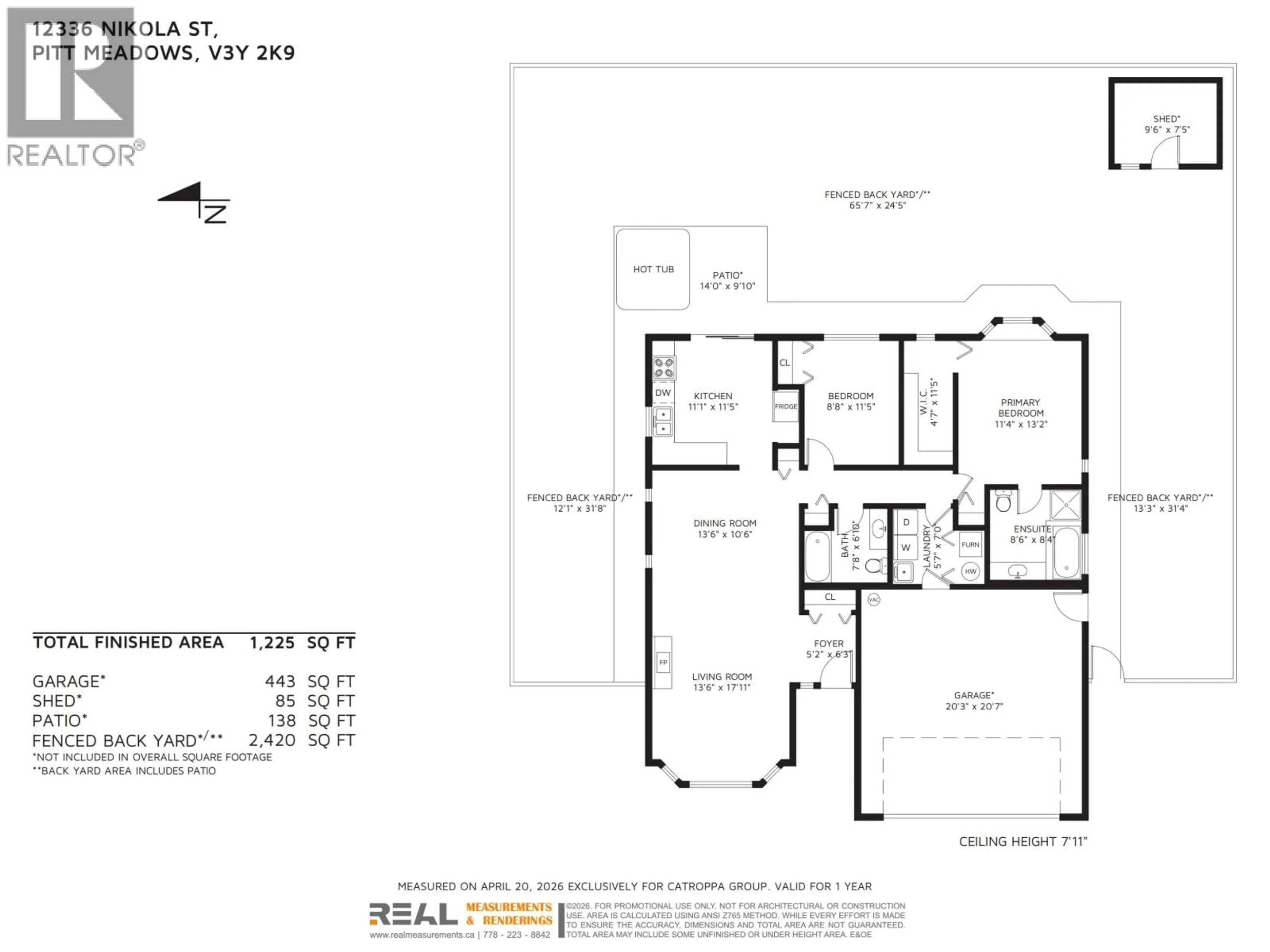 Floor plan for 12336 NIKOLA STREET, Pitt Meadows British Columbia V3Y2K9