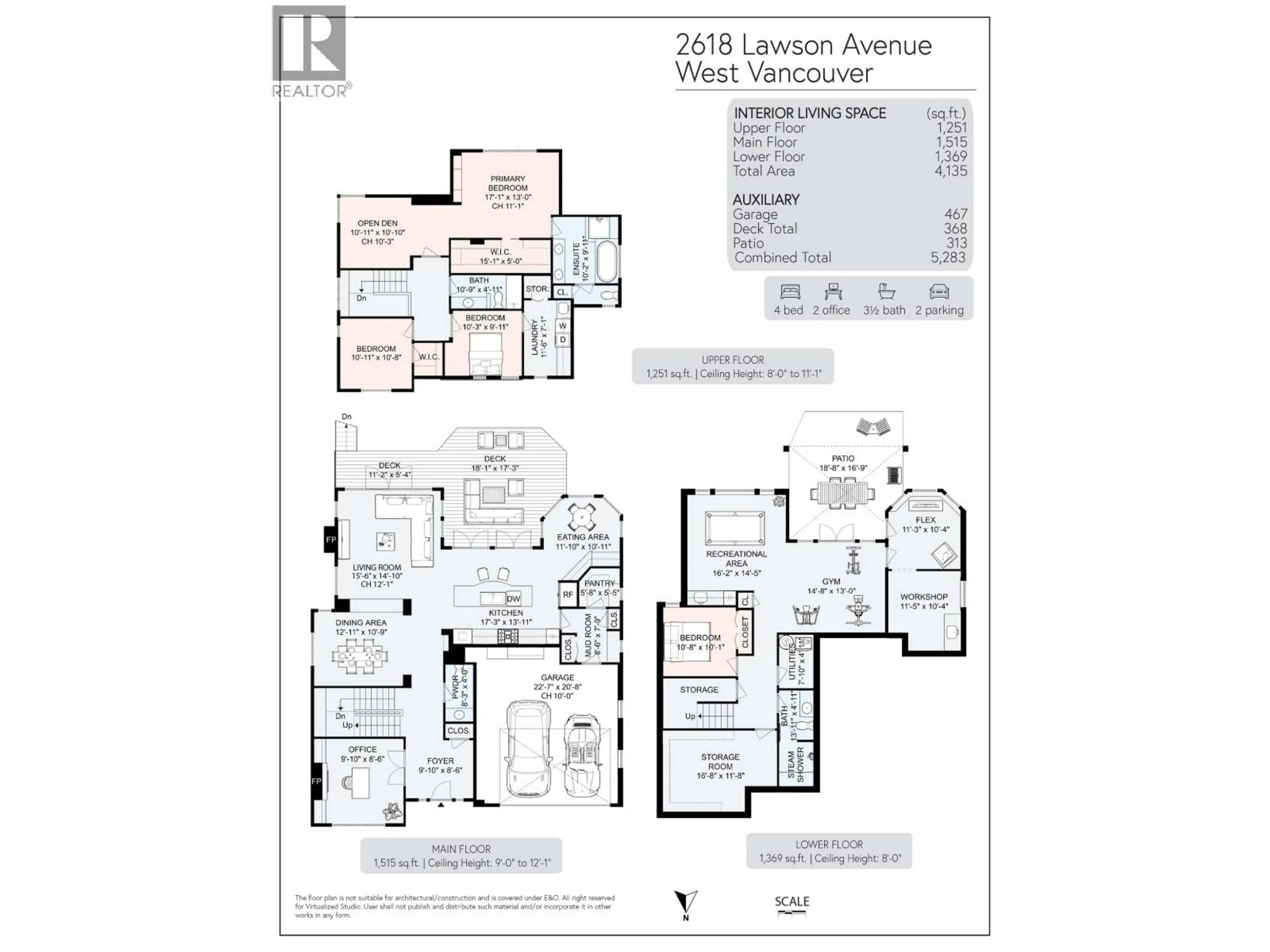 Floor plan for 2618 LAWSON AVENUE, West Vancouver British Columbia V7V2G2