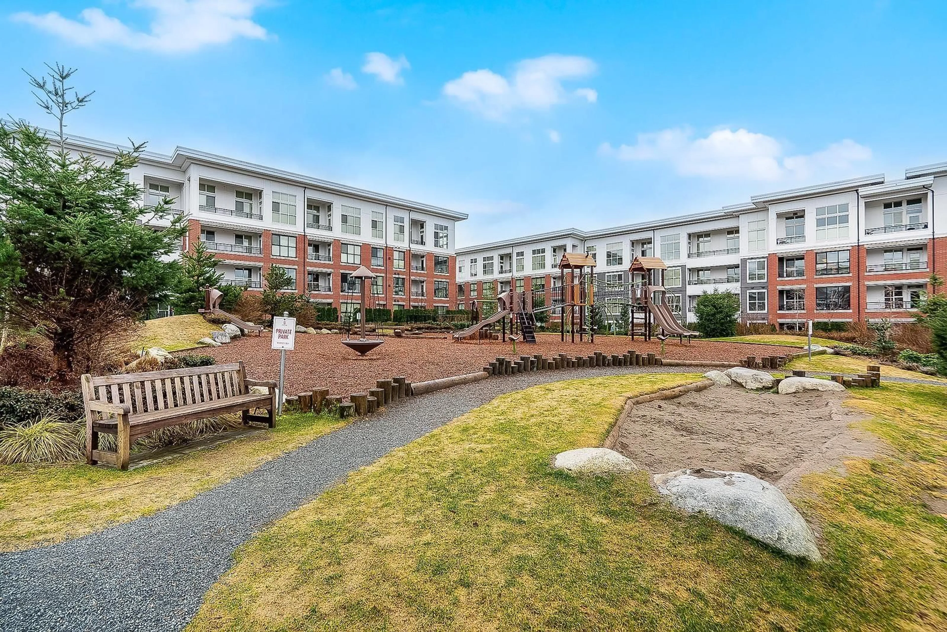 Patio, mountain view for C620 - 8150 207 STREET, Langley British Columbia V2Y4J5