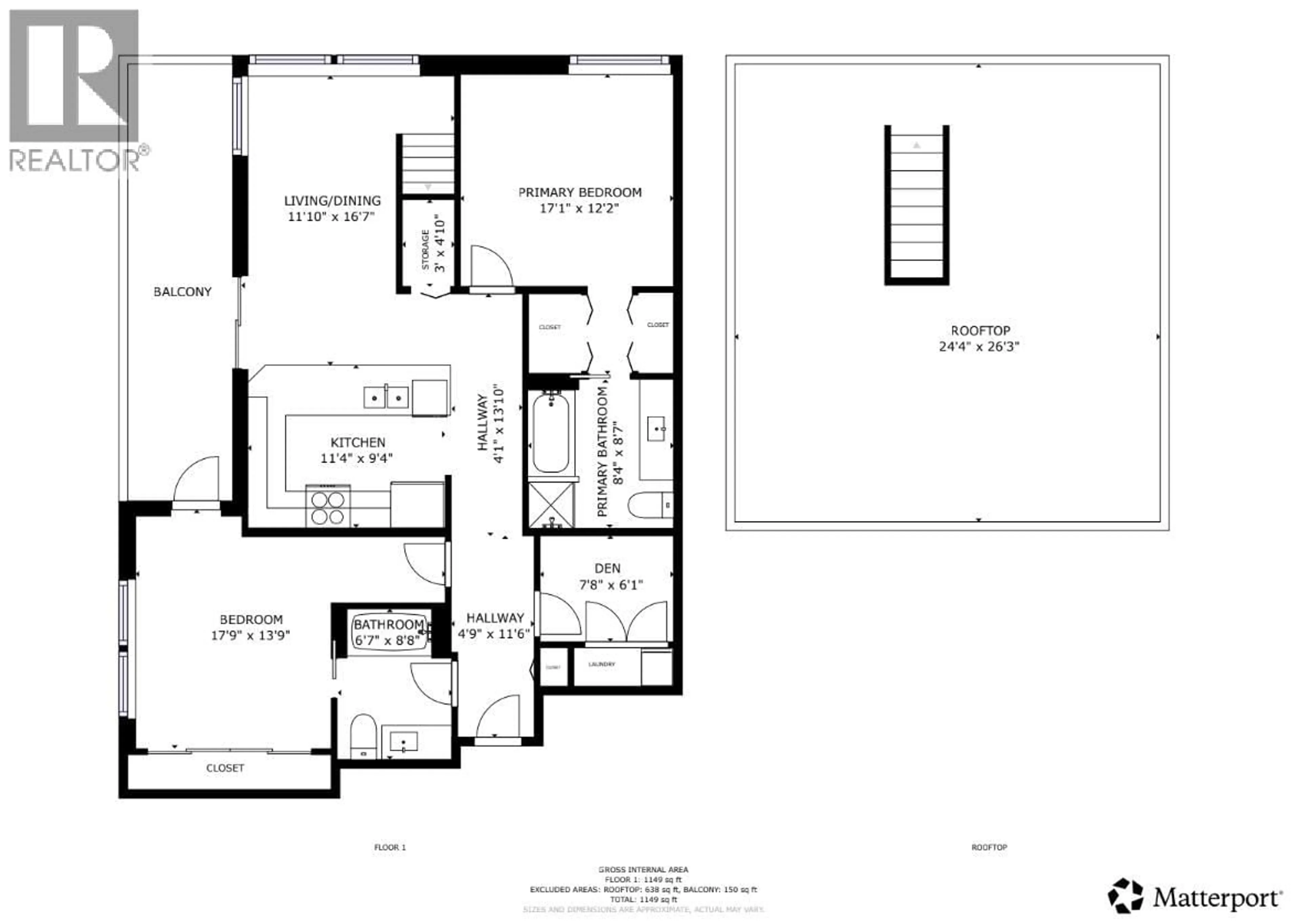 Floor plan for 519 - 10020 DUNOON DRIVE, Richmond British Columbia V7A0A7