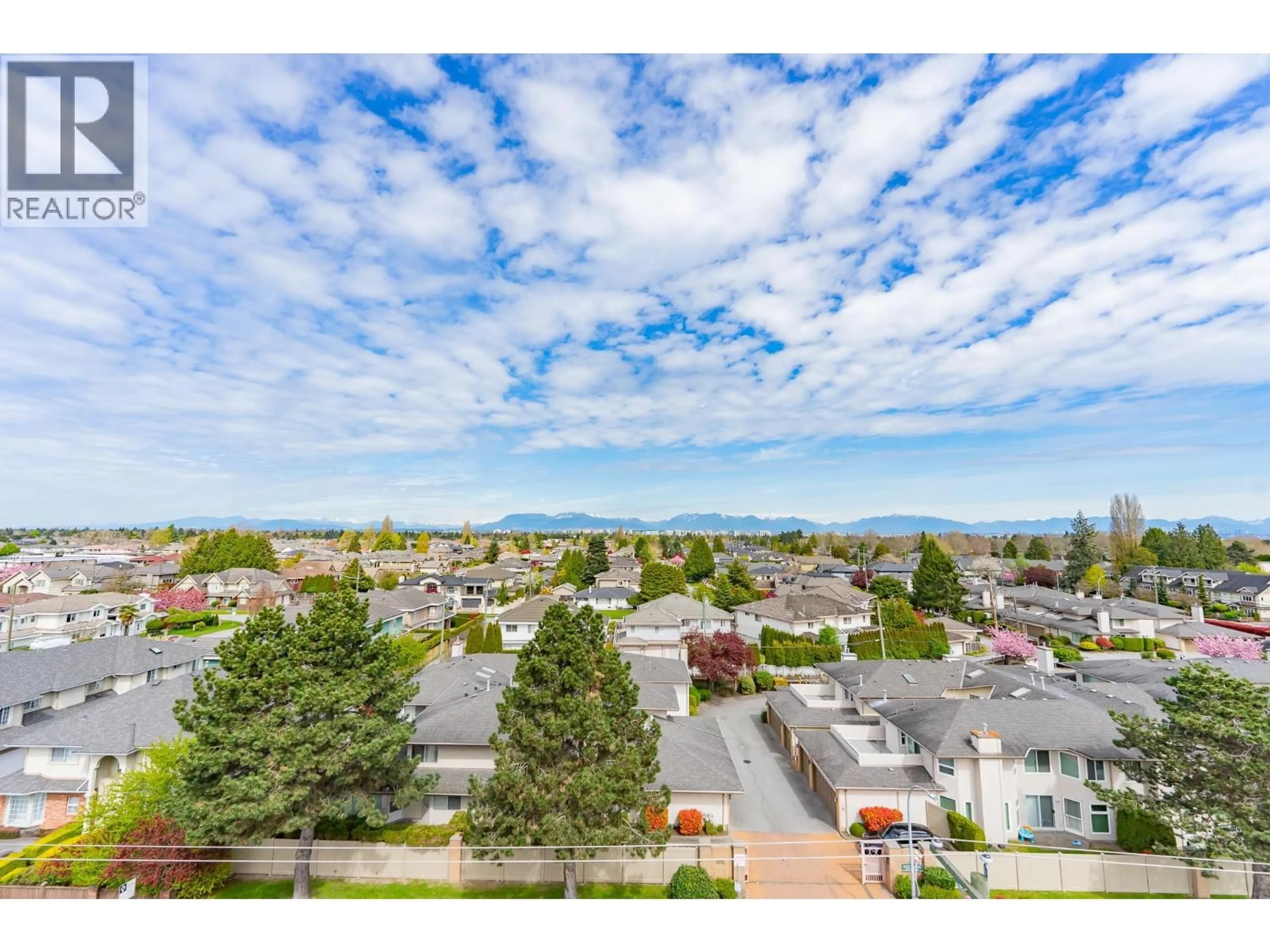 A pic from outside/outdoor area/front of a property/back of a property/a pic from drone, mountain view for 519 - 10020 DUNOON DRIVE, Richmond British Columbia V7A0A7