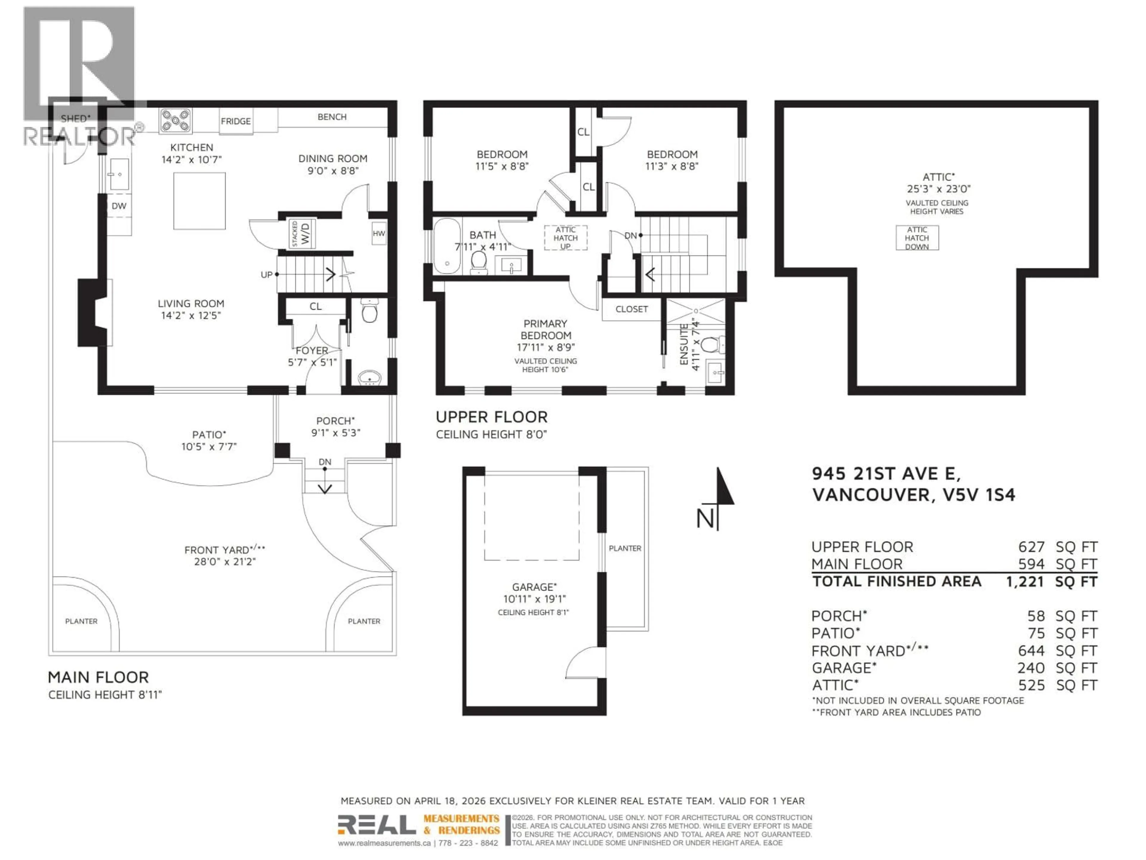 Floor plan for 945 21ST AVENUE, Vancouver British Columbia V5V1S4