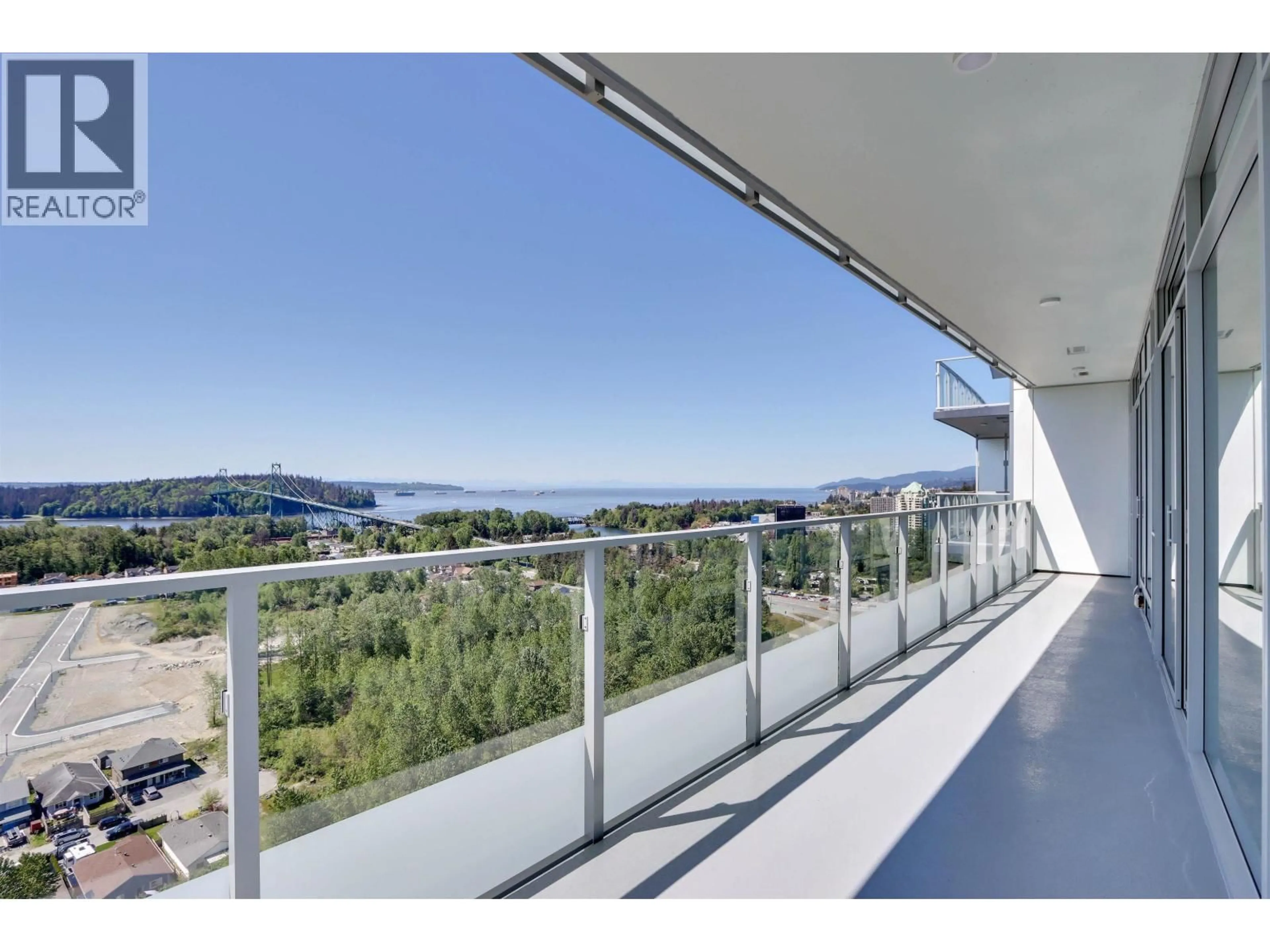 Balcony in the apartment, water/lake/river/ocean view for 2204 - 200 KLAHANIE COURT, West Vancouver British Columbia V3H5K7