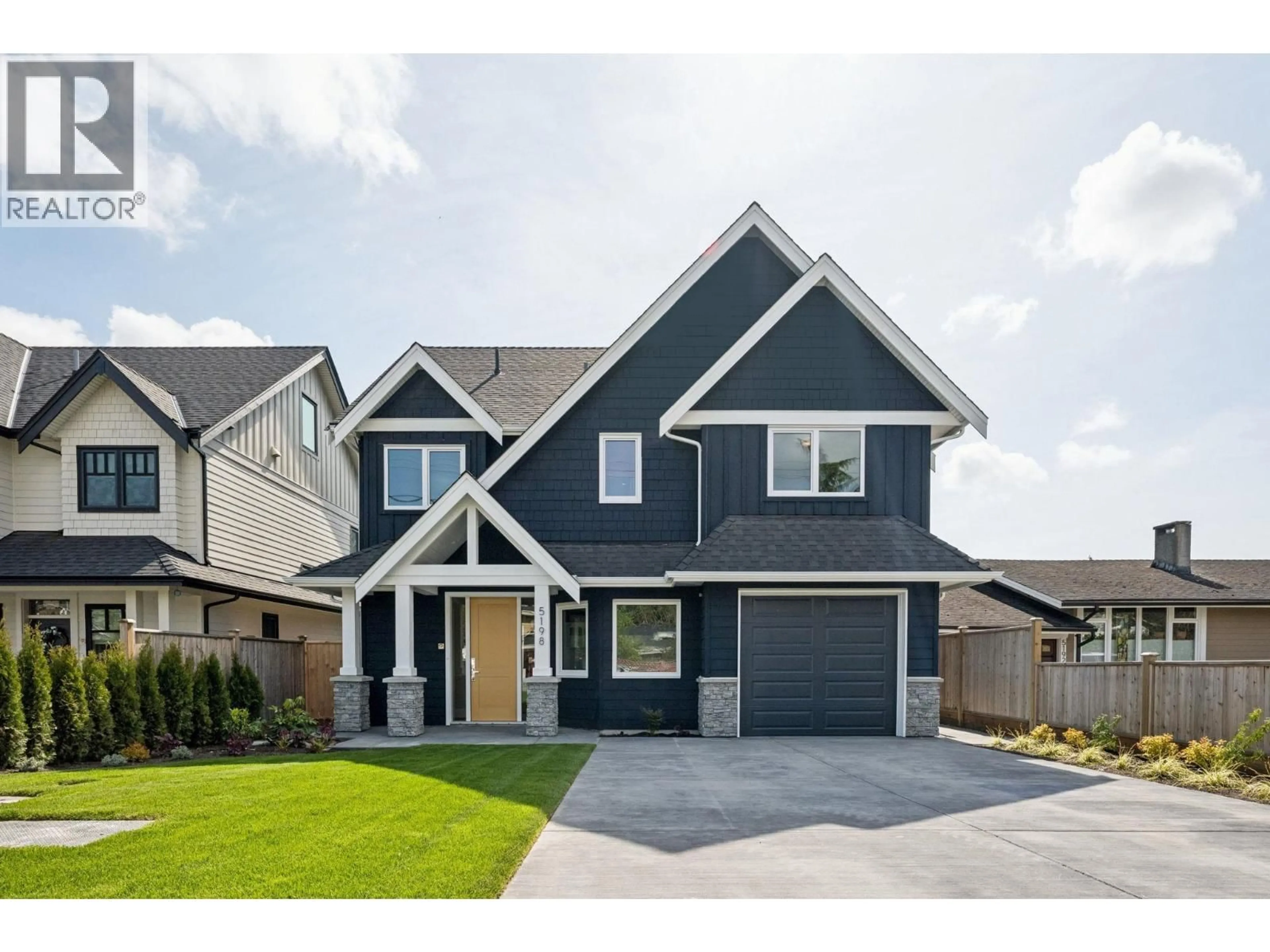 Home with vinyl exterior material, street for 5198 WESTMINSTER AVENUE, Delta British Columbia V4K2J2