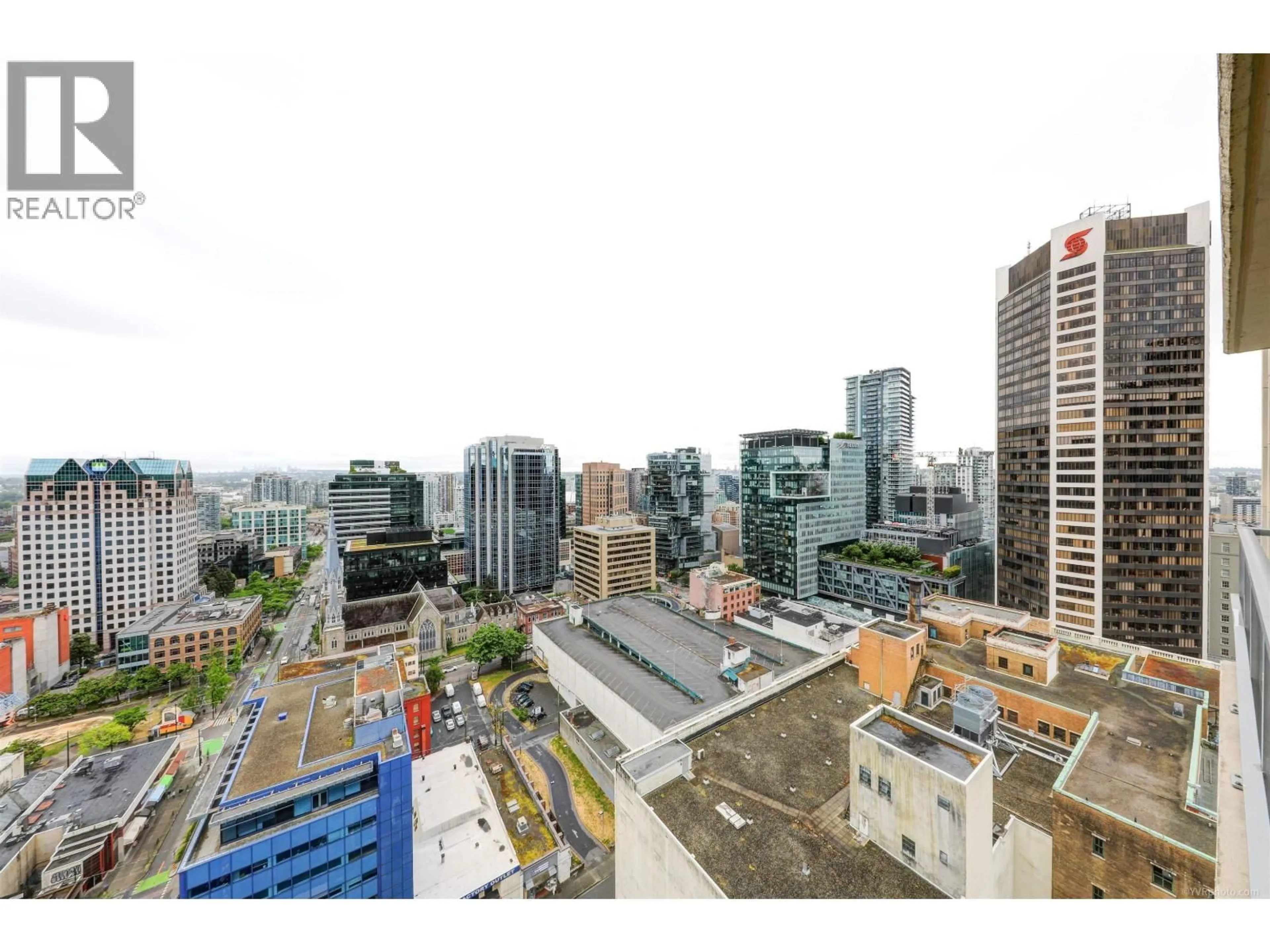 A pic from outside/outdoor area/front of a property/back of a property/a pic from drone, city buildings view from balcony for 2611 - 610 GRANVILLE STREET, Vancouver British Columbia V6C3J3