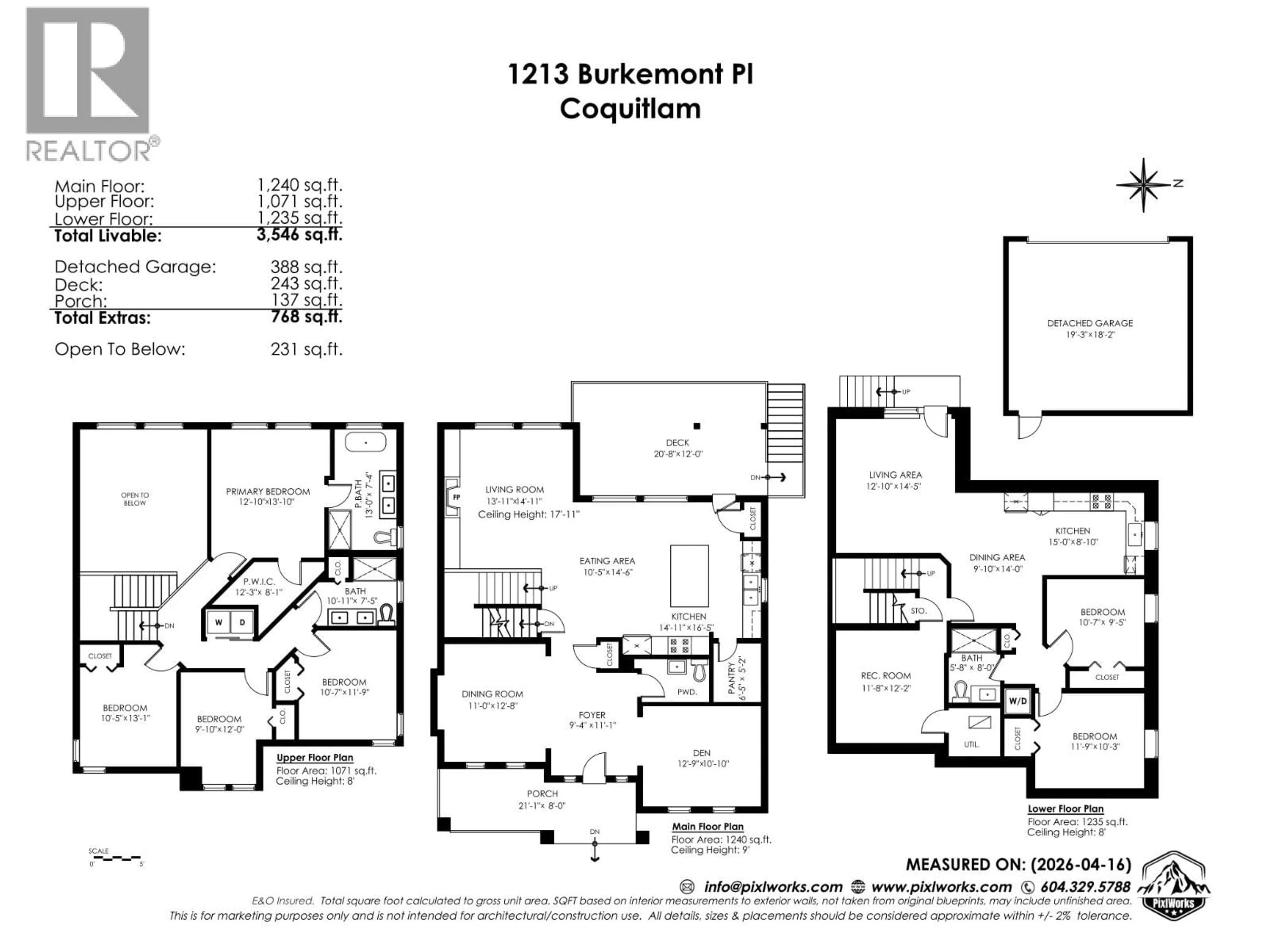 Floor plan for 1213 BURKEMONT PLACE, Coquitlam British Columbia V3B0C8