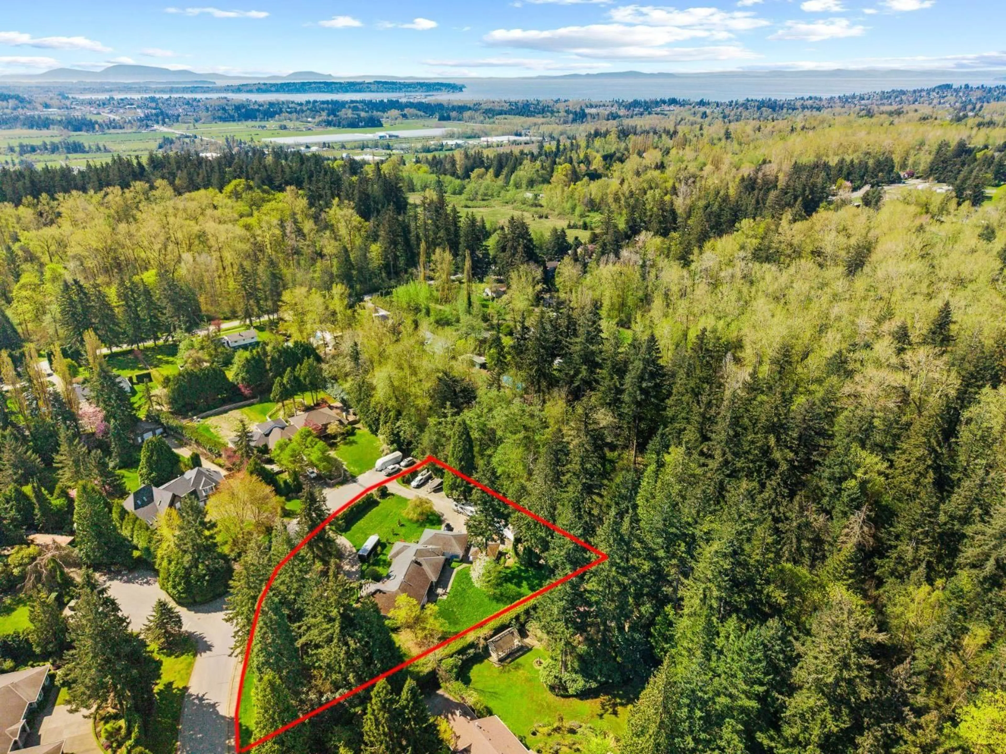 A pic from outside/outdoor area/front of a property/back of a property/a pic from drone, forest/trees view for 2141 179 STREET, Surrey British Columbia V3Z9V6