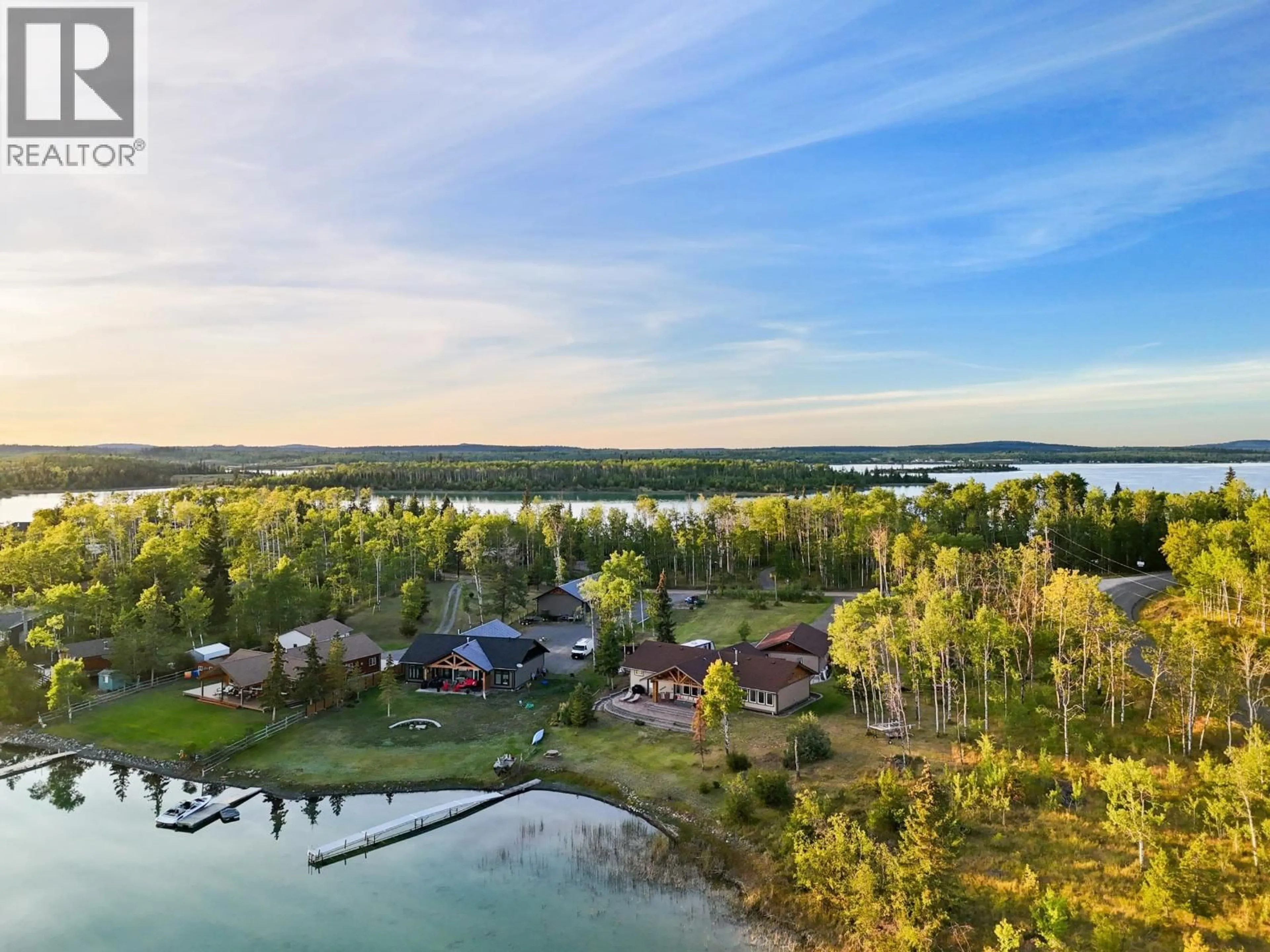A pic from outside/outdoor area/front of a property/back of a property/a pic from drone, water/lake/river/ocean view for 1 POINT ROAD, Lone Butte British Columbia V0K2K2
