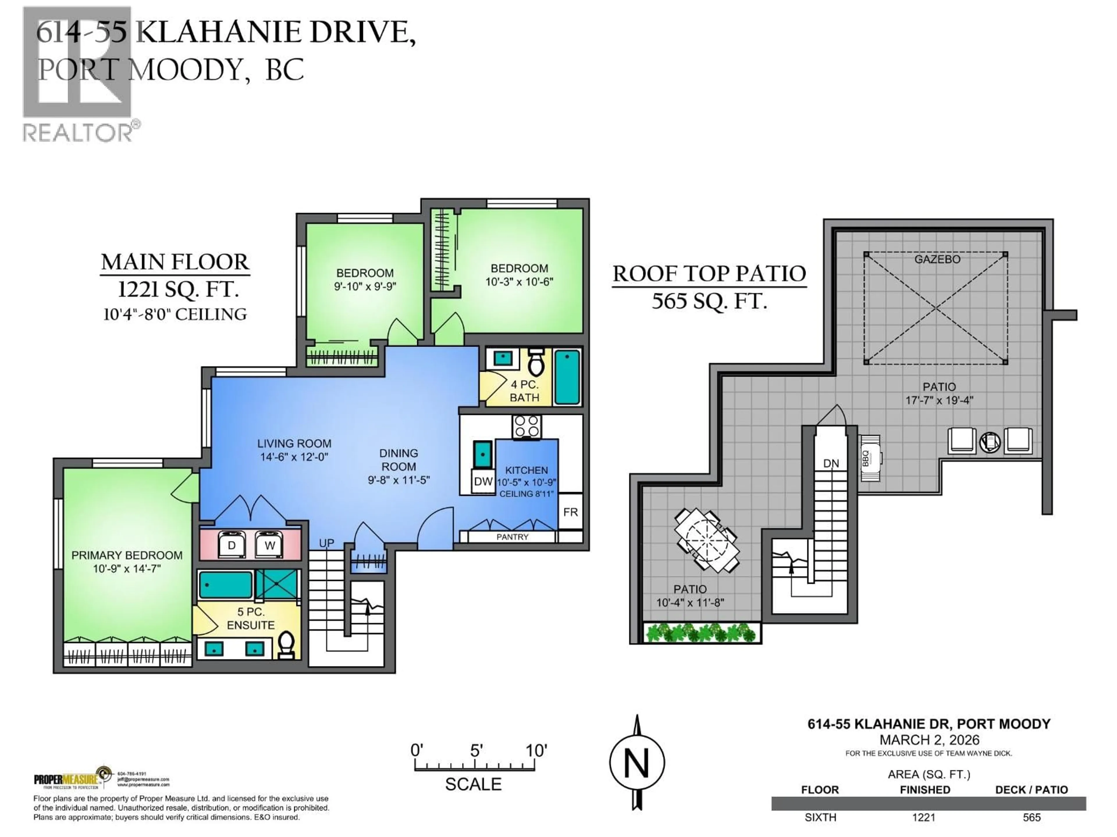 Floor plan for 614 - 55 KLAHANIE DRIVE, Port Moody British Columbia V3H0M9