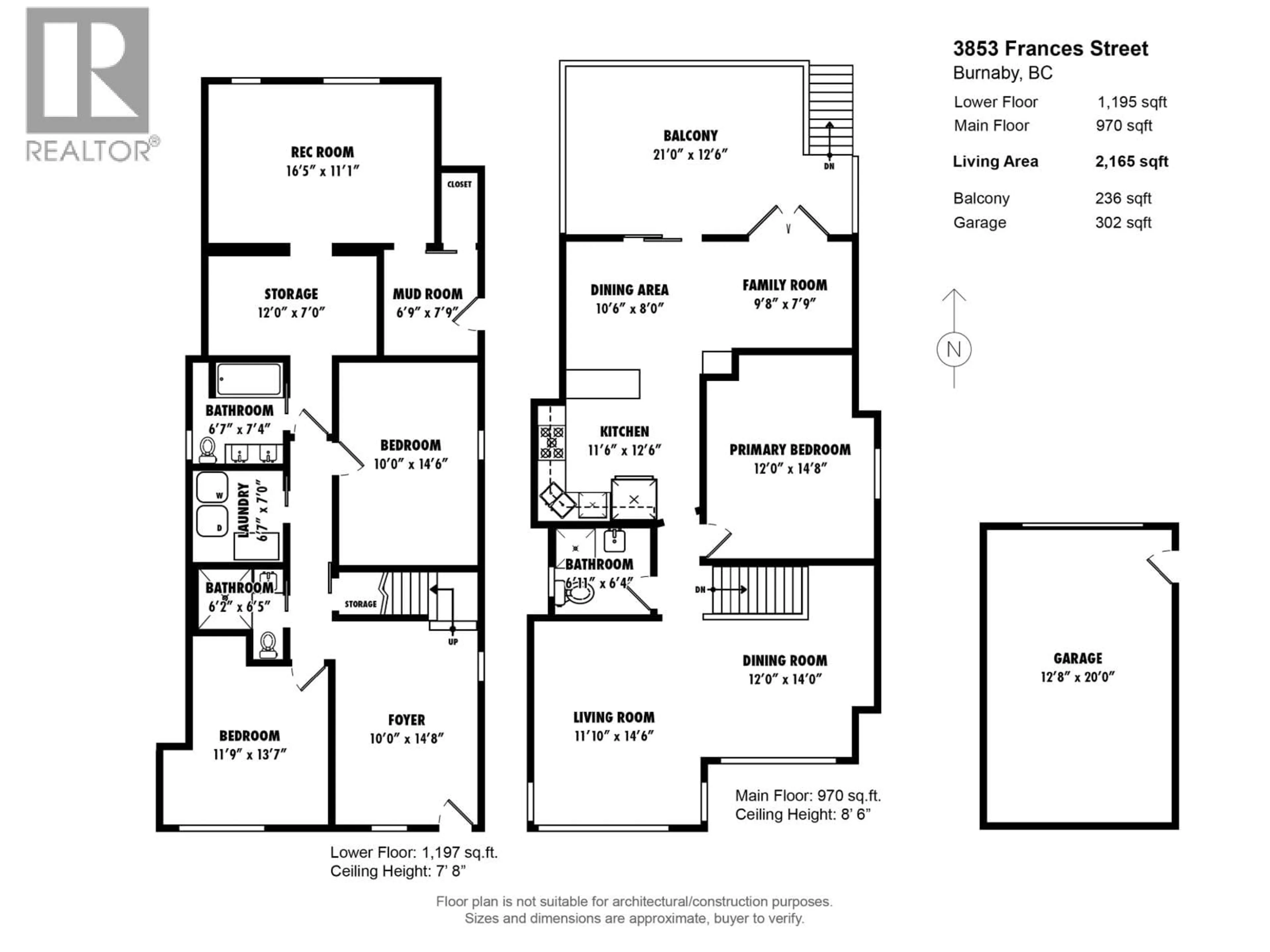 Floor plan for 3853 FRANCES STREET, Burnaby British Columbia V5C2P1