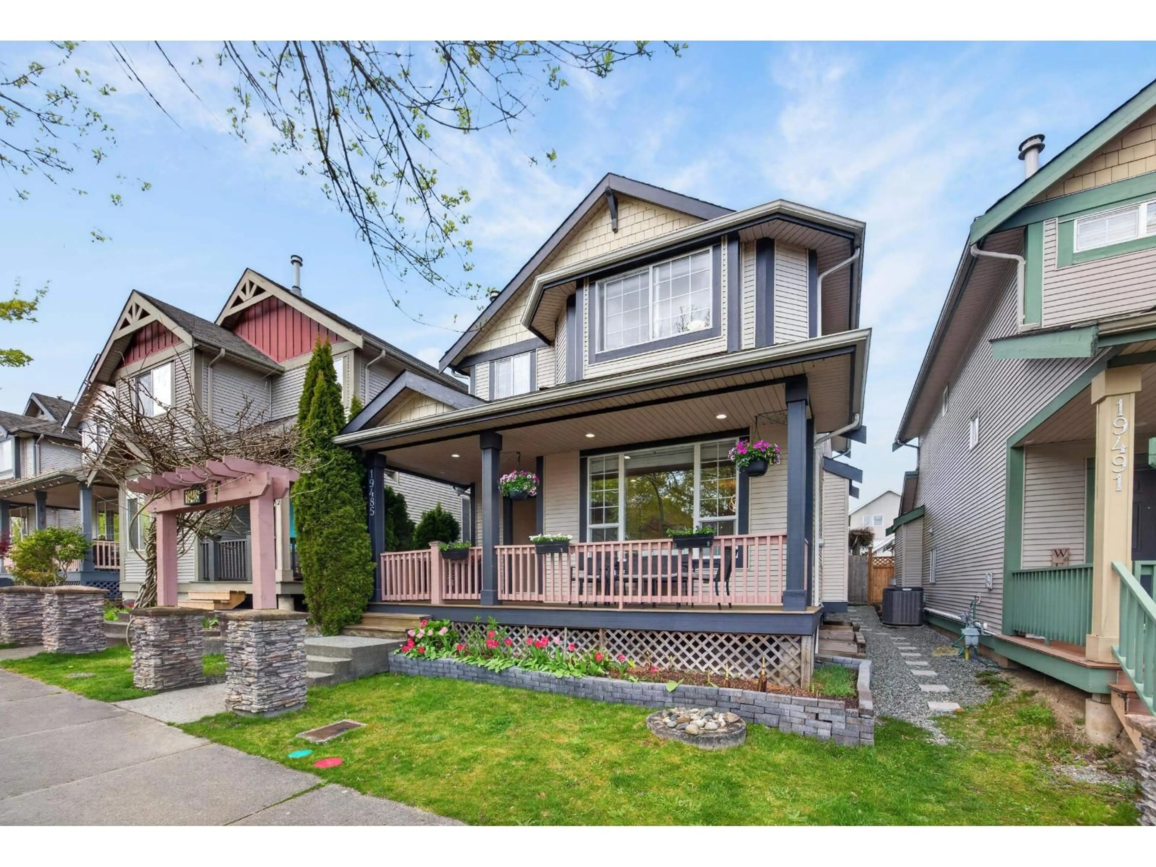 Home with brick exterior material, street for 19485 66A AVENUE, Surrey British Columbia V4N0C3