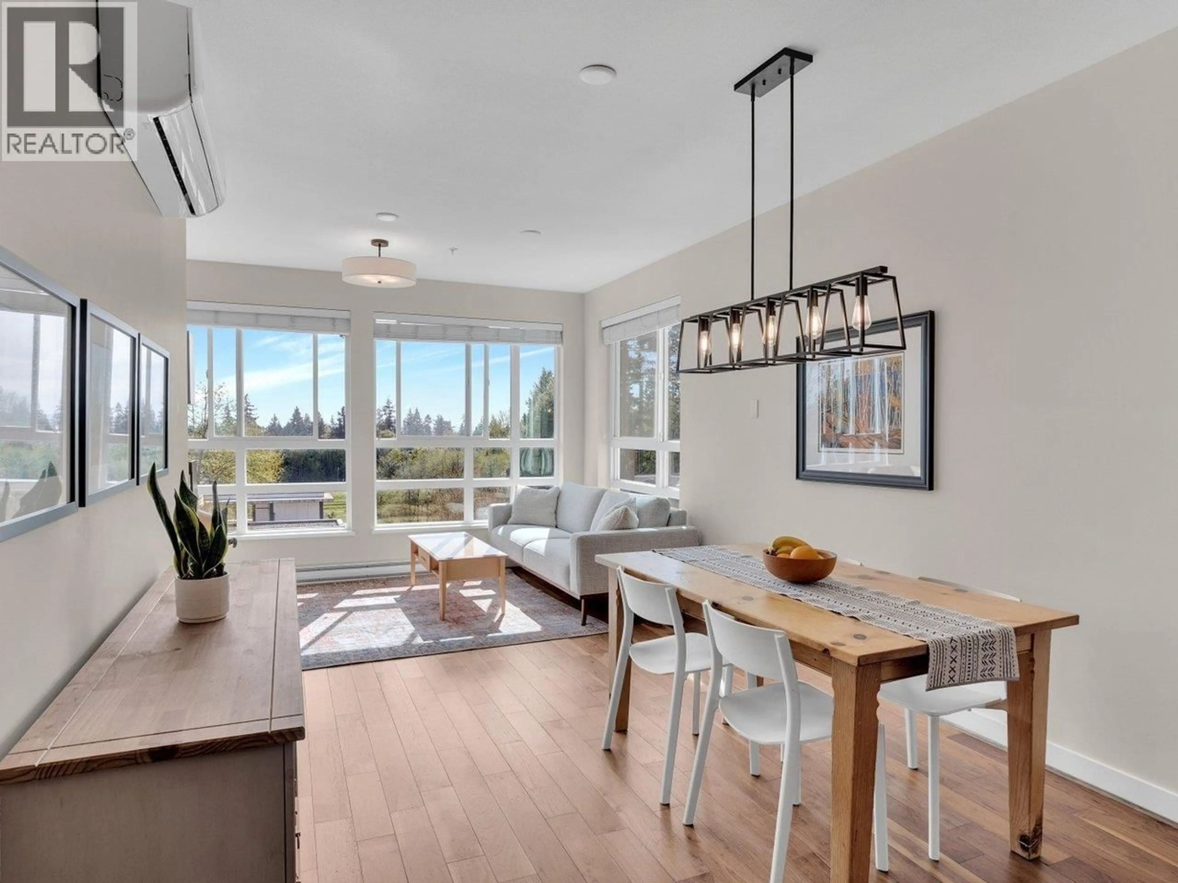 Open concept kitchen, wood/laminate floor for 611 - 3462 ROSS DRIVE, Vancouver British Columbia V6S0H6