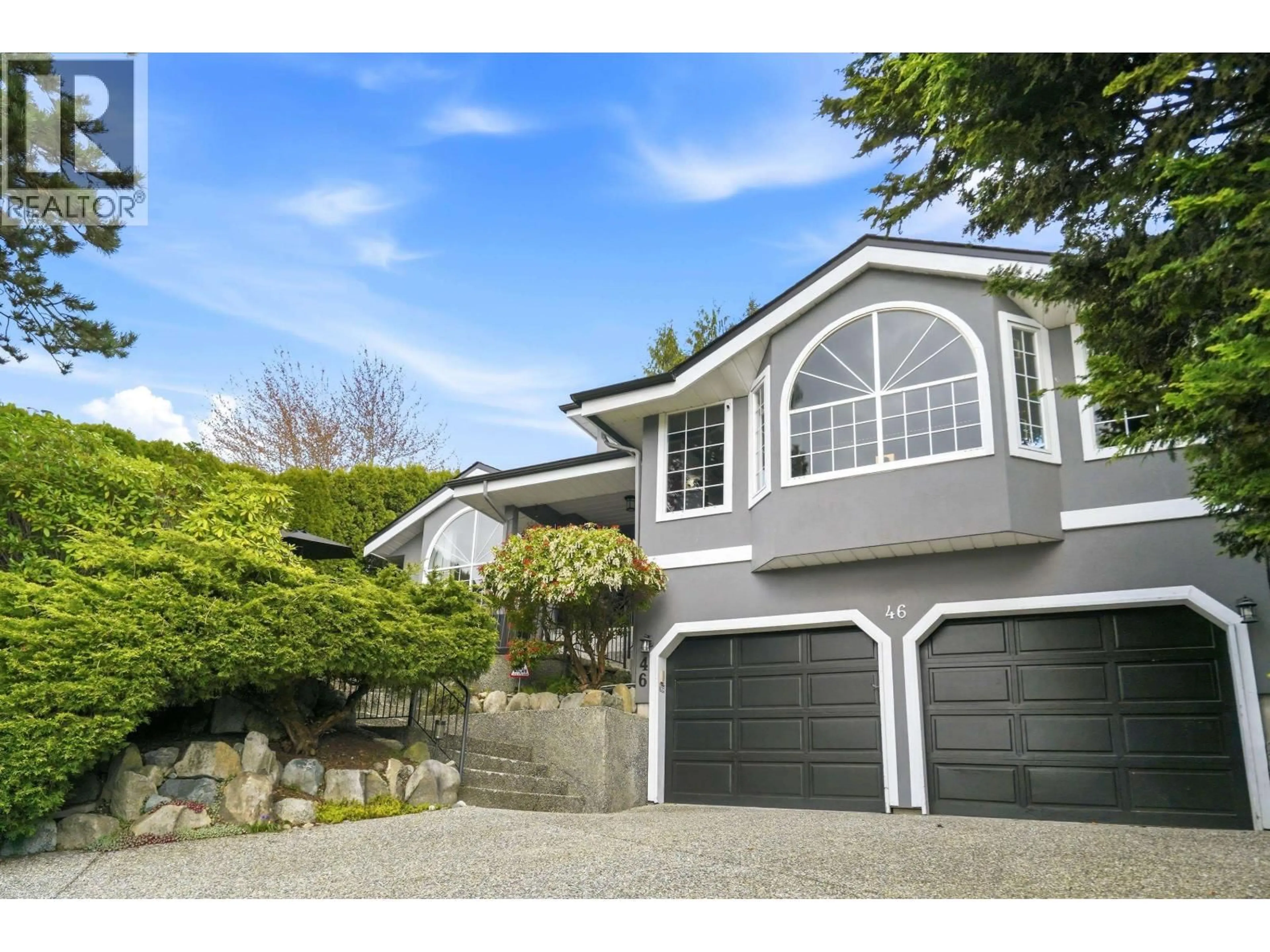 Home with vinyl exterior material, street for 46 WILDWOOD DRIVE, Port Moody British Columbia V3H4M6