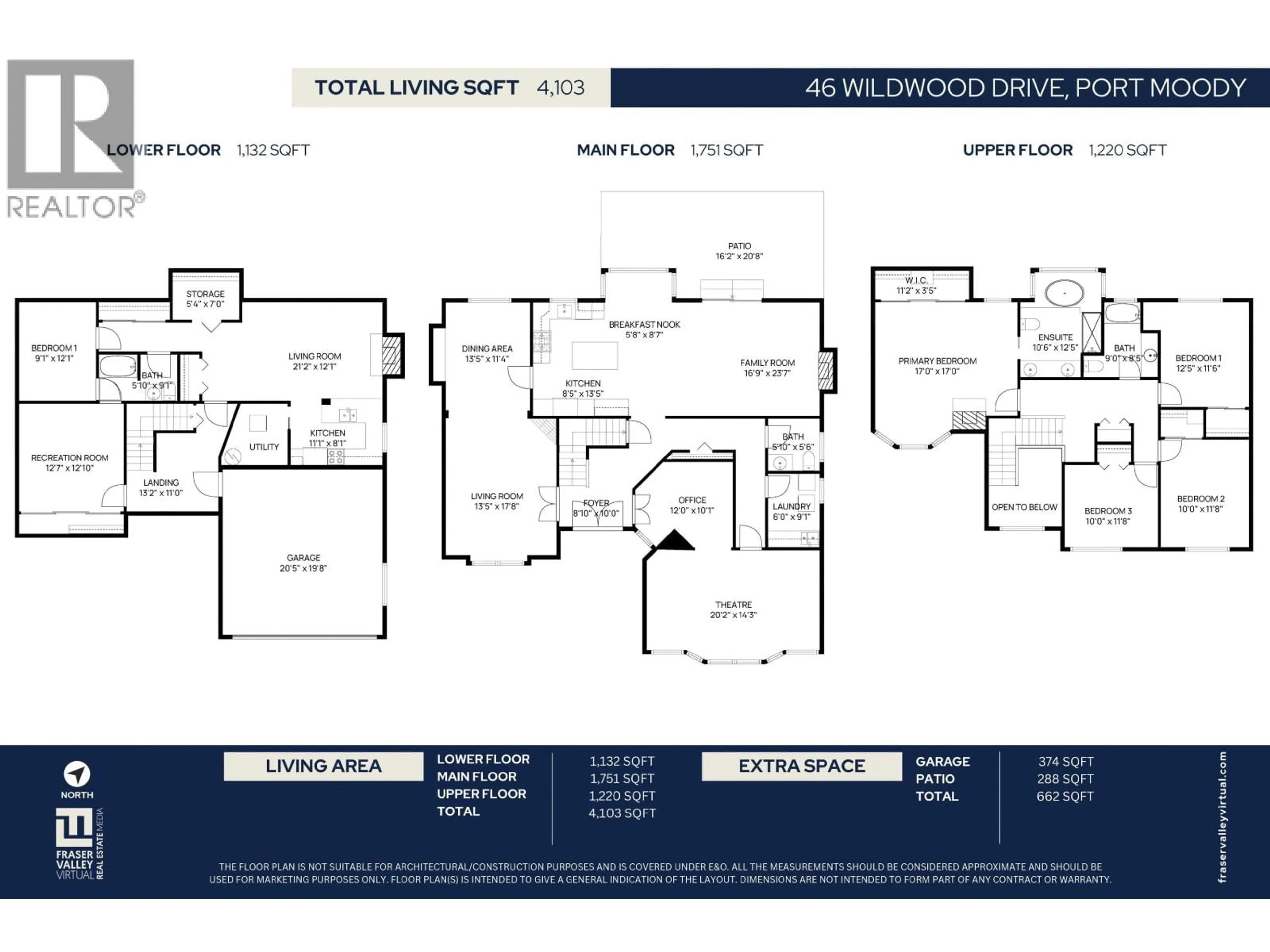 Floor plan for 46 WILDWOOD DRIVE, Port Moody British Columbia V3H4M6