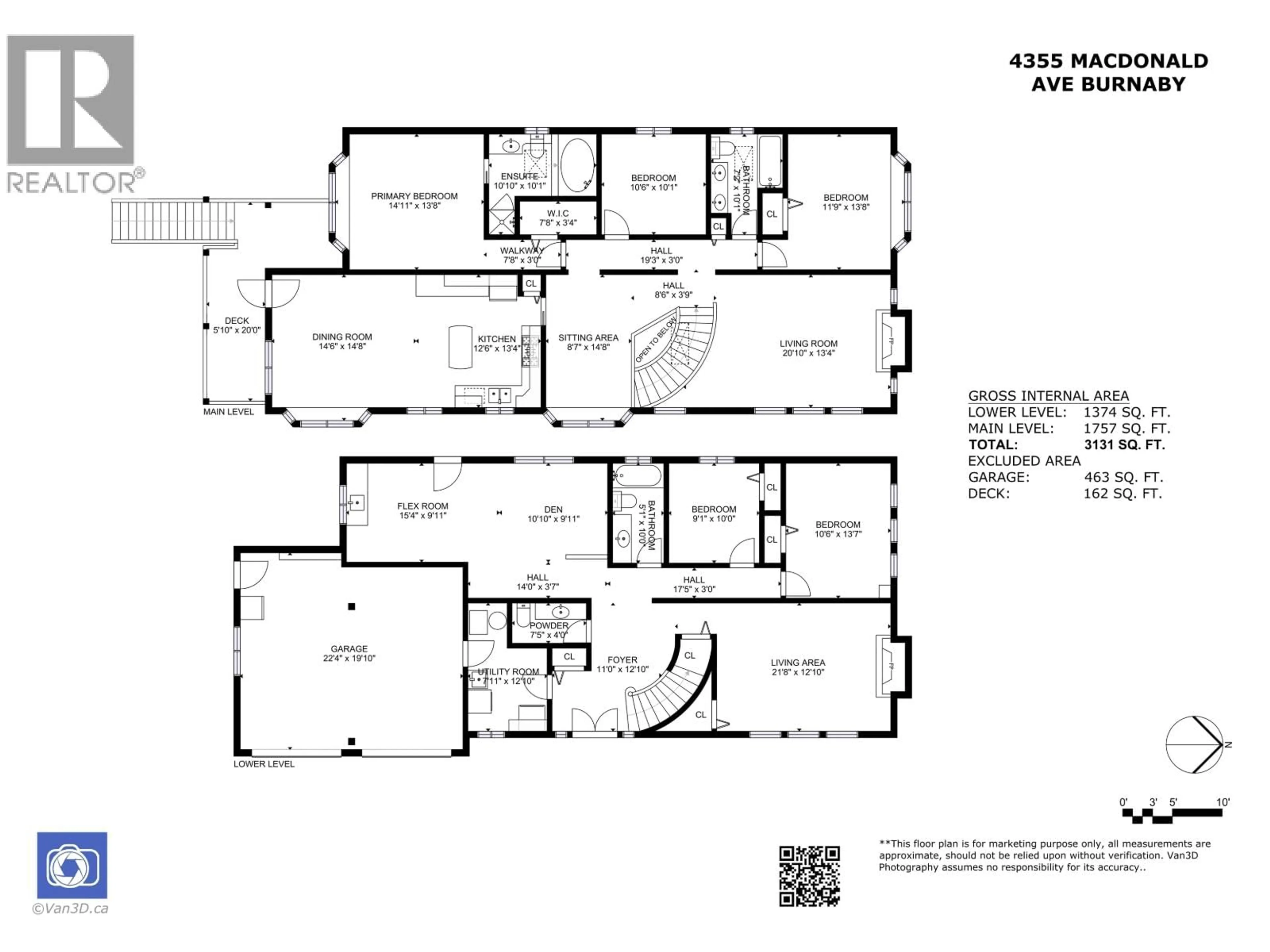 Floor plan for 4355 MACDONALD AVENUE, Burnaby British Columbia V5G2Z8