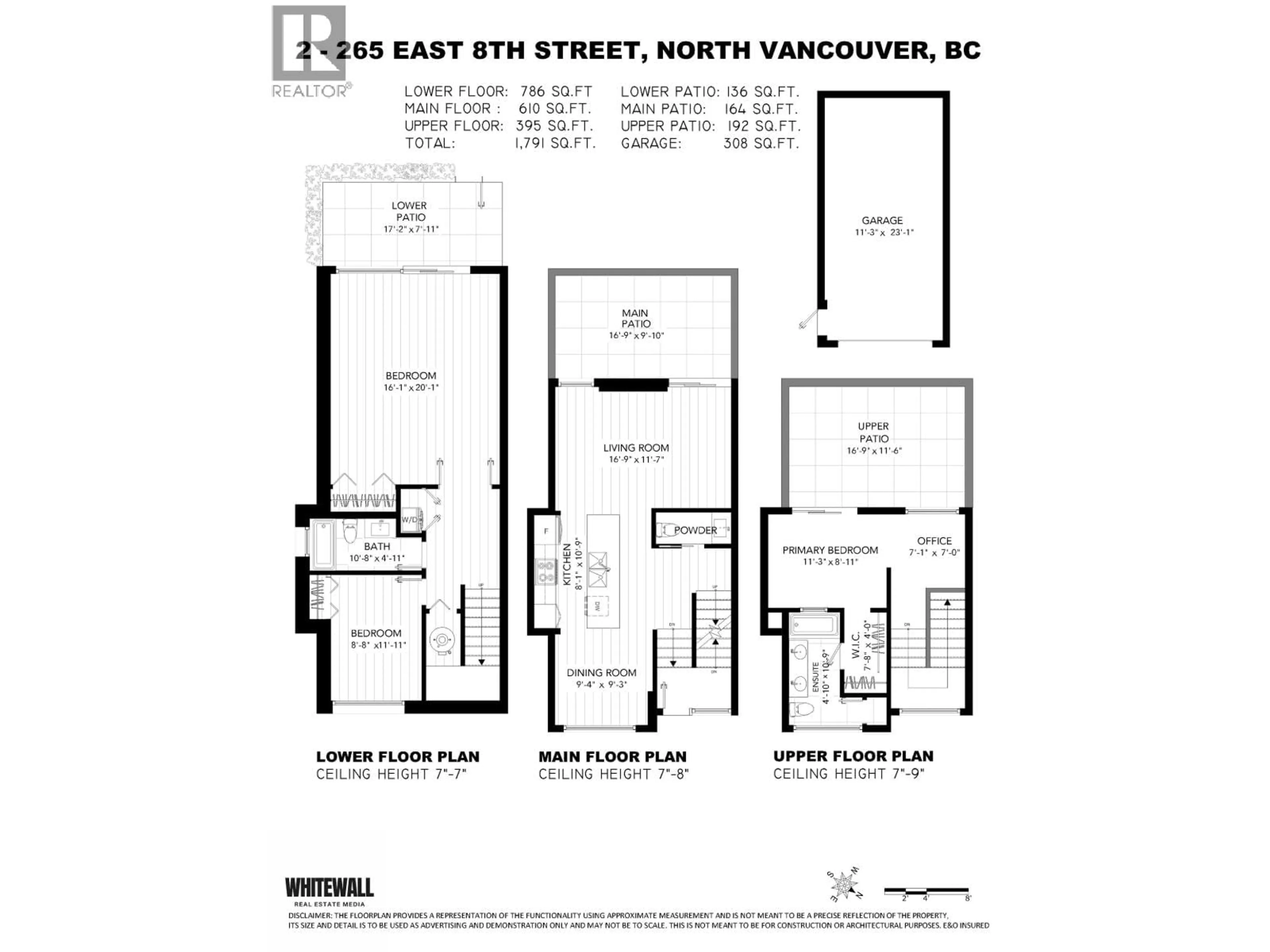 Floor plan for 2 - 265 8TH STREET, North Vancouver British Columbia V7L1Y9