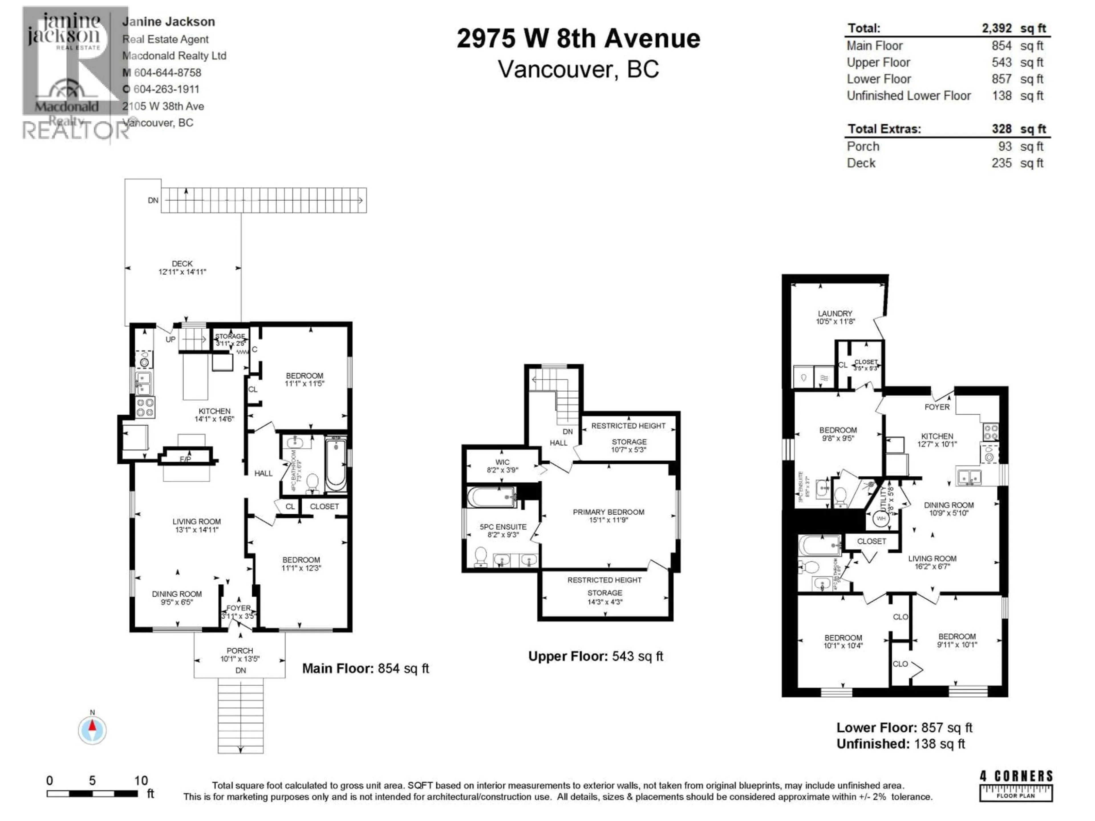 Floor plan for 2975 8TH AVENUE, Vancouver British Columbia V6K2C2