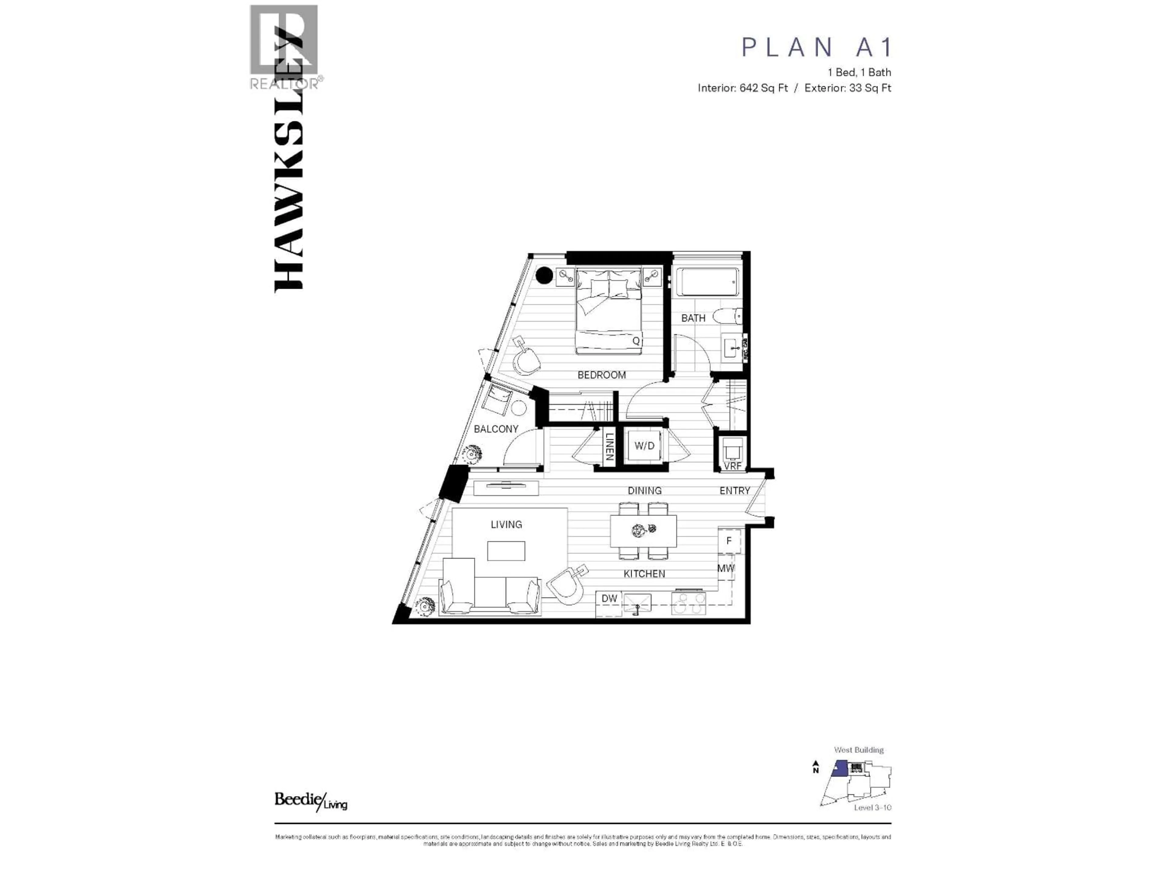 Floor plan for 604 - 3963 UPLANDS WAY, West Vancouver British Columbia V7S0B6