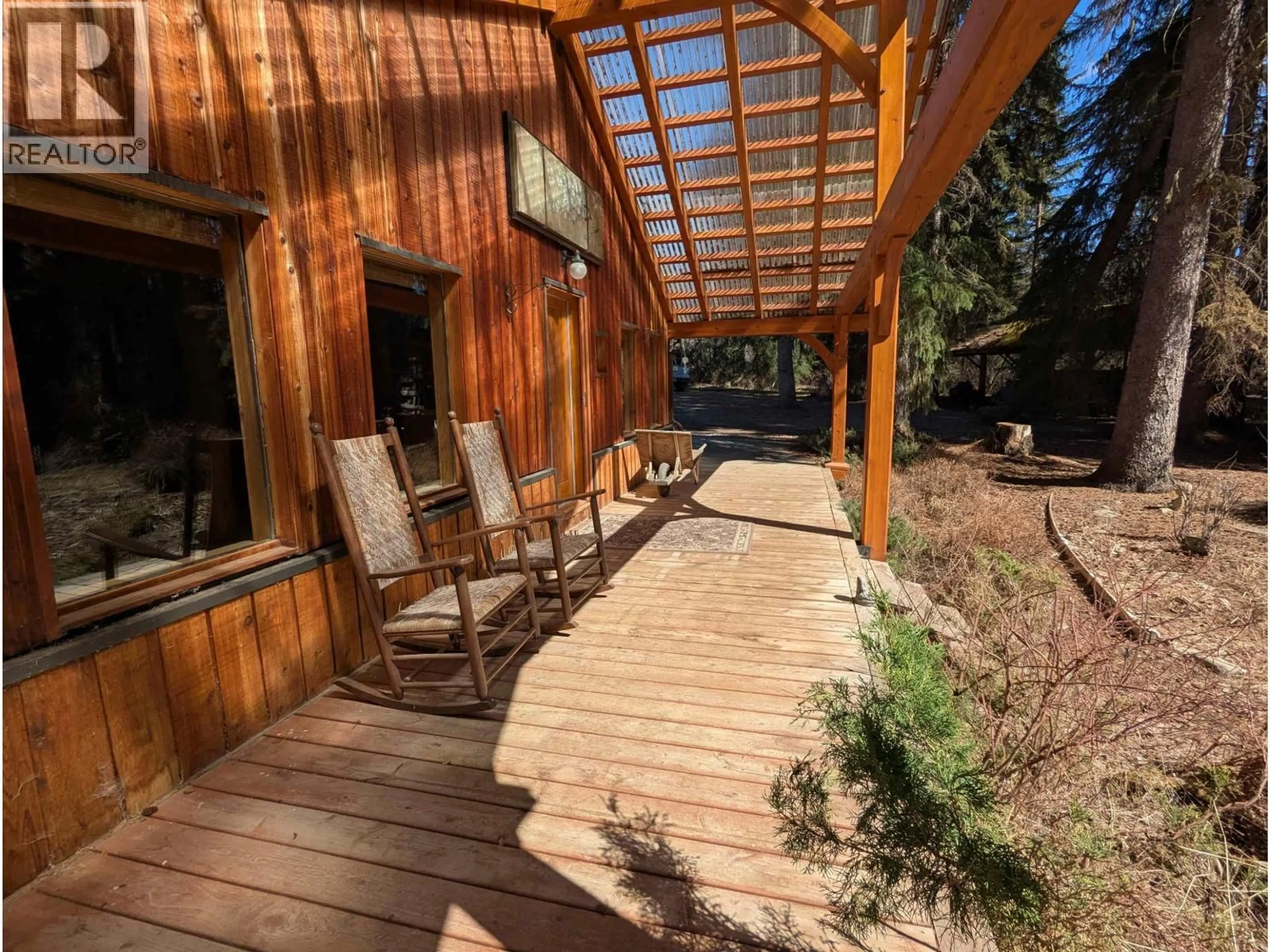 Patio, forest/trees view for 7133 ADAMS ROAD, Smithers British Columbia V0J2N7