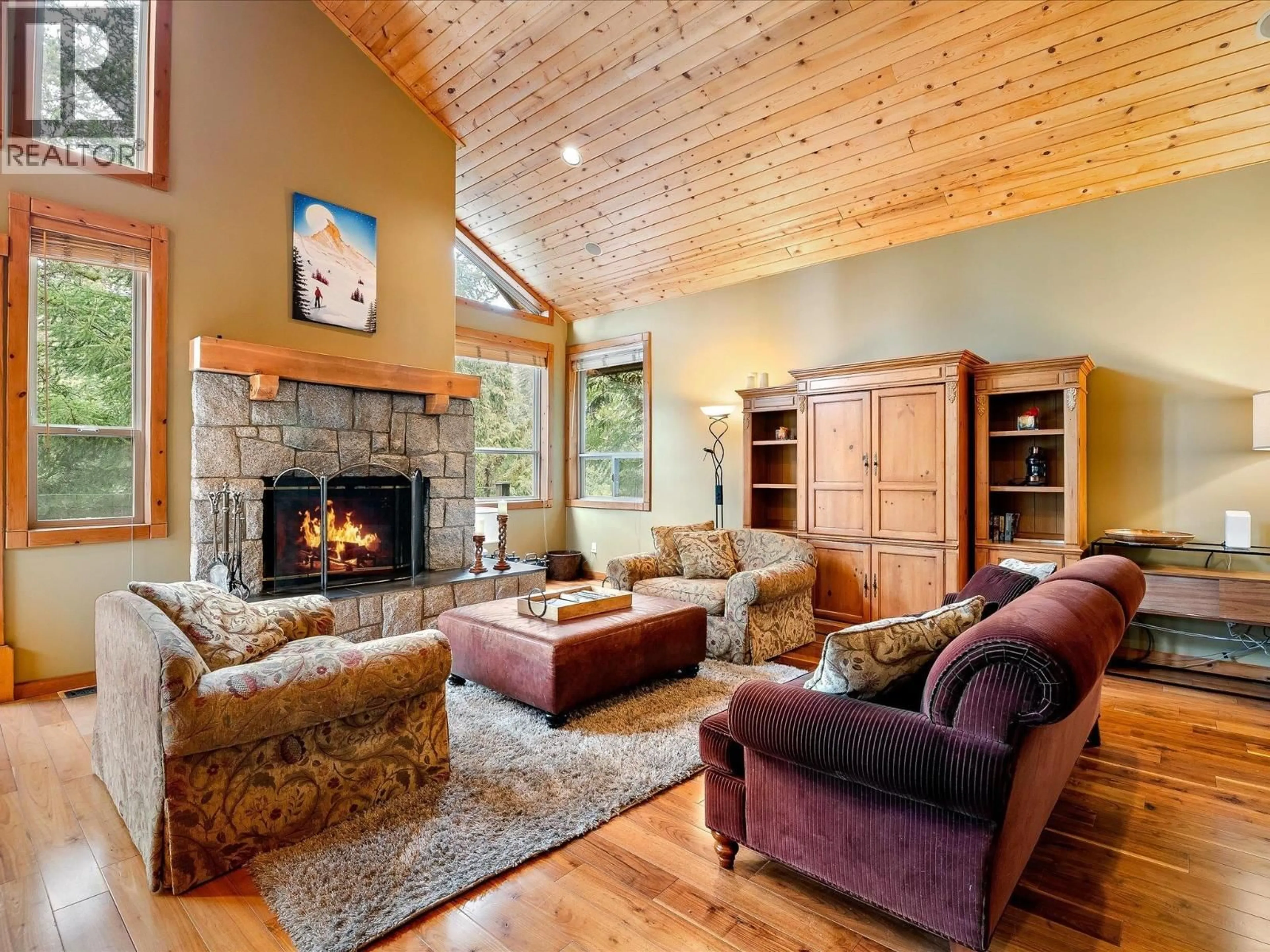 Living room with furniture, wood/laminate floor for 8115 MUIRFIELD CRESCENT, Whistler British Columbia V8E1J7