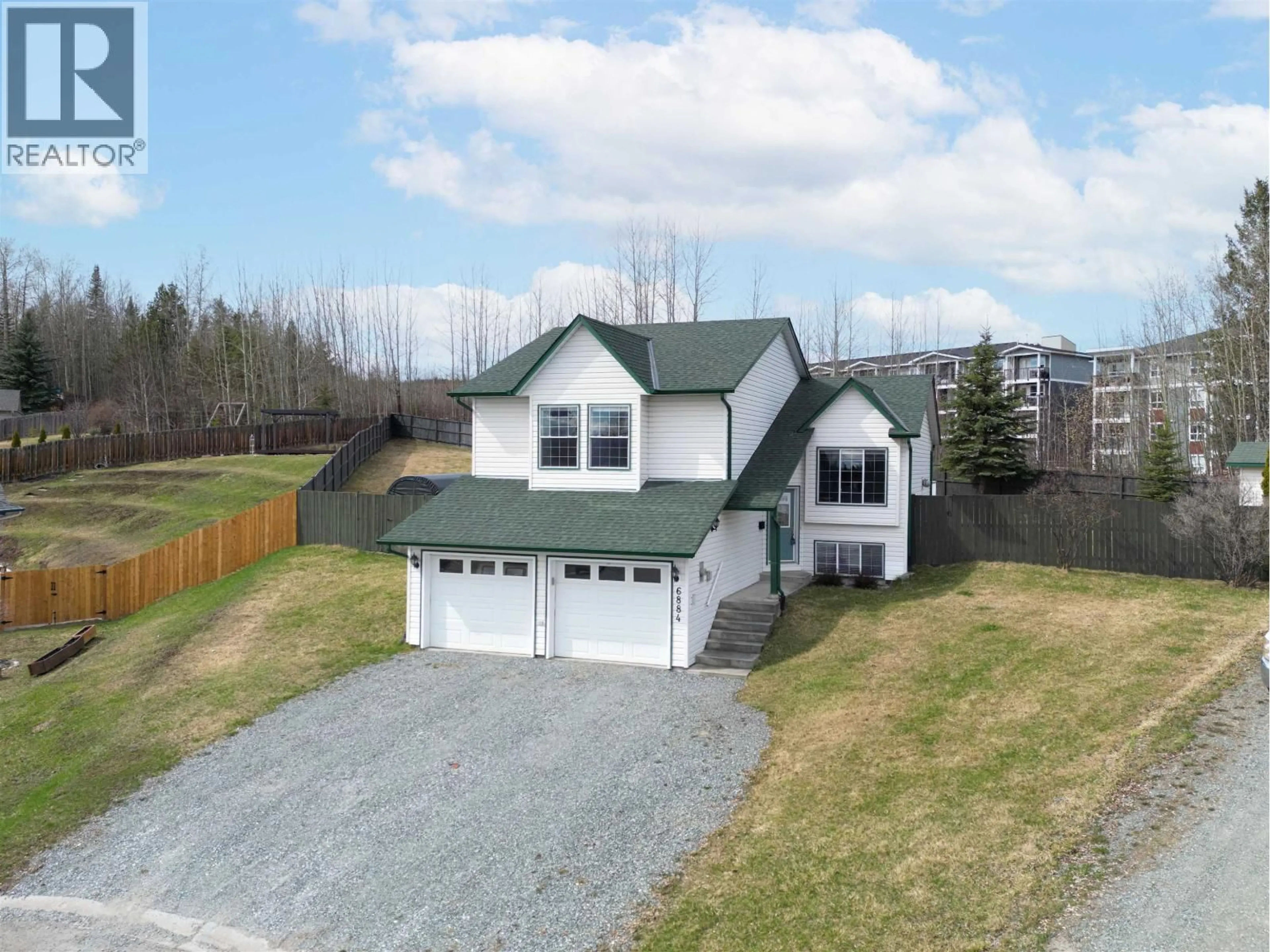 A pic from outside/outdoor area/front of a property/back of a property/a pic from drone, unknown for 6884 ST FRANCES PLACE, Prince George British Columbia V2N5A4