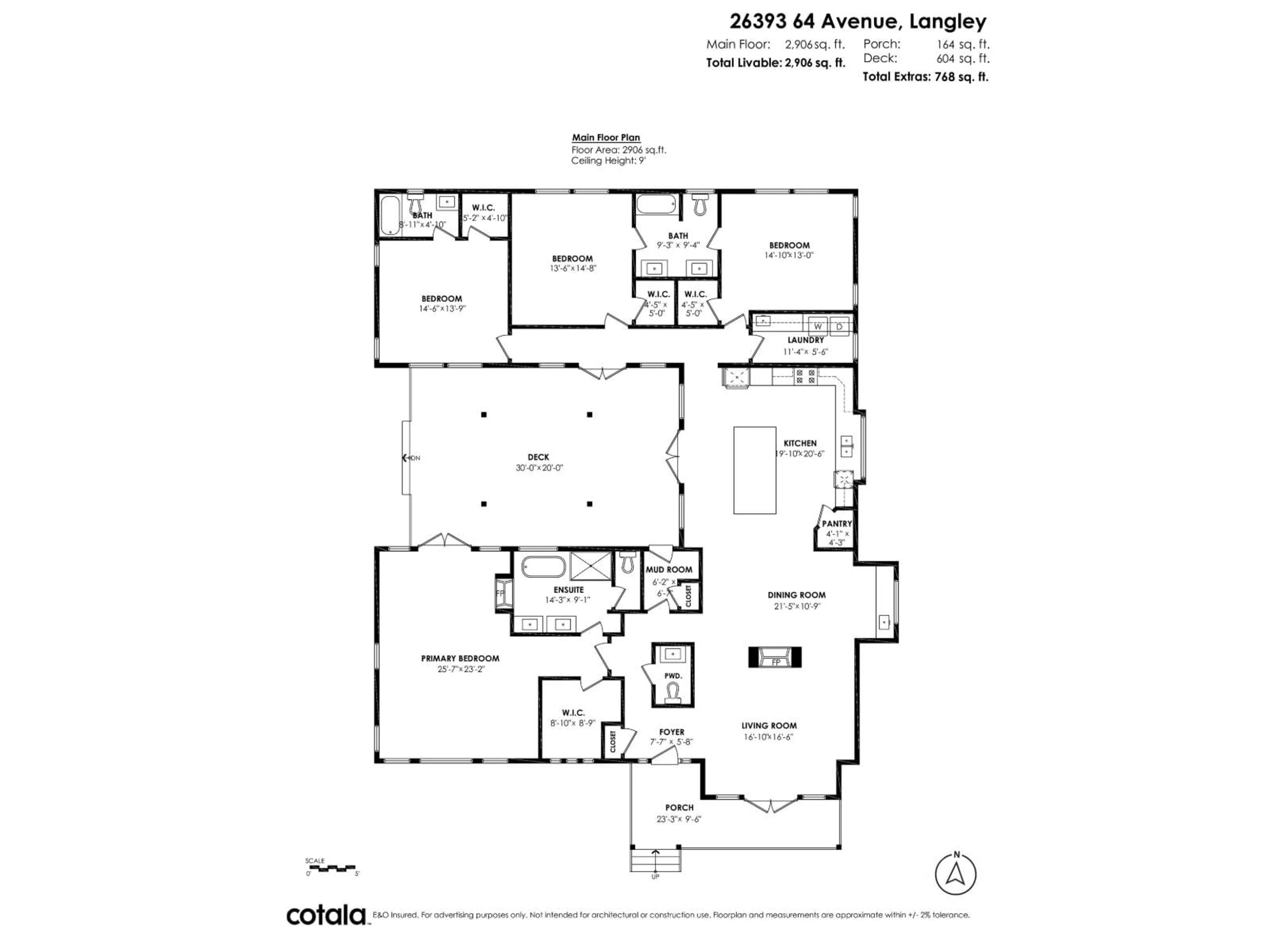 Floor plan for 26393 64 AVENUE, Langley British Columbia V4W1M3