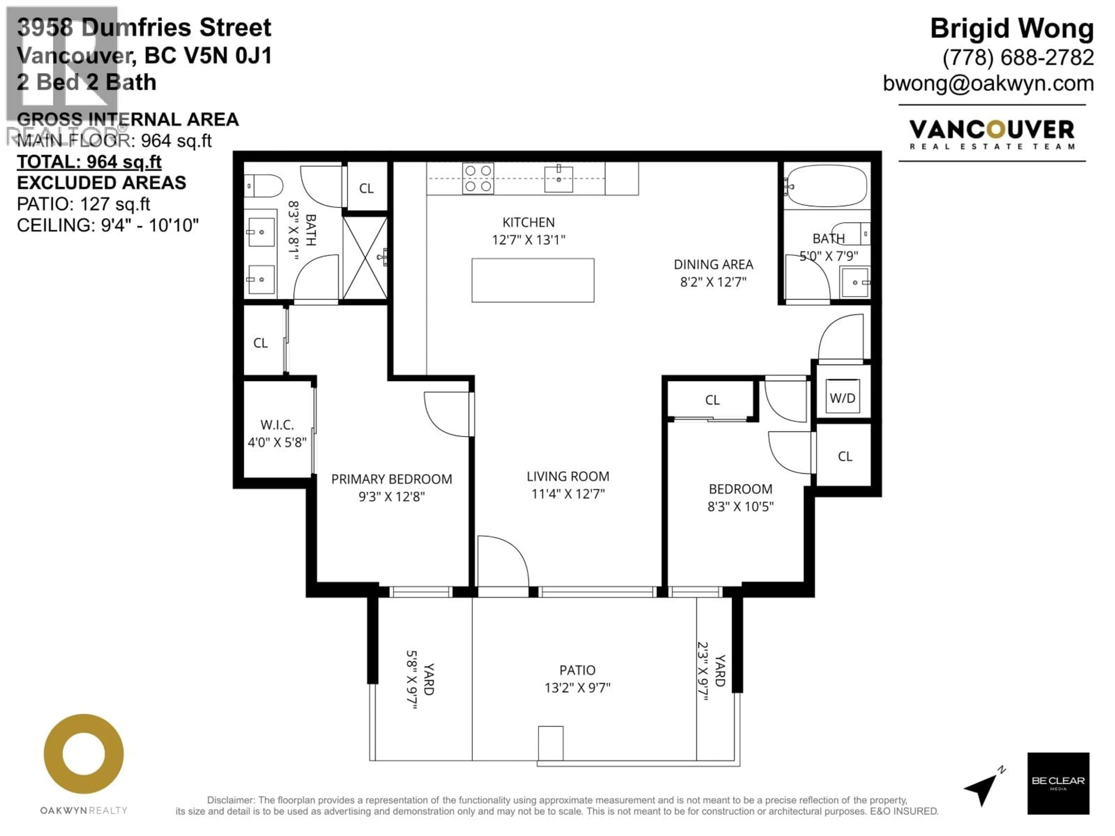 Floor plan for 3958 DUMFRIES STREET, Vancouver British Columbia V5N0J1